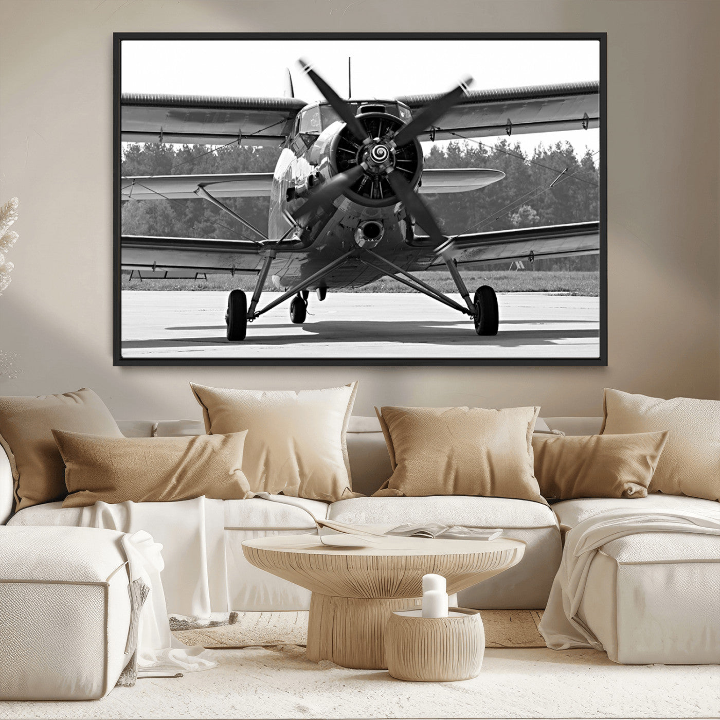 MGV-FC-36X24 - Wall Art Old War Plane Canvas Print
