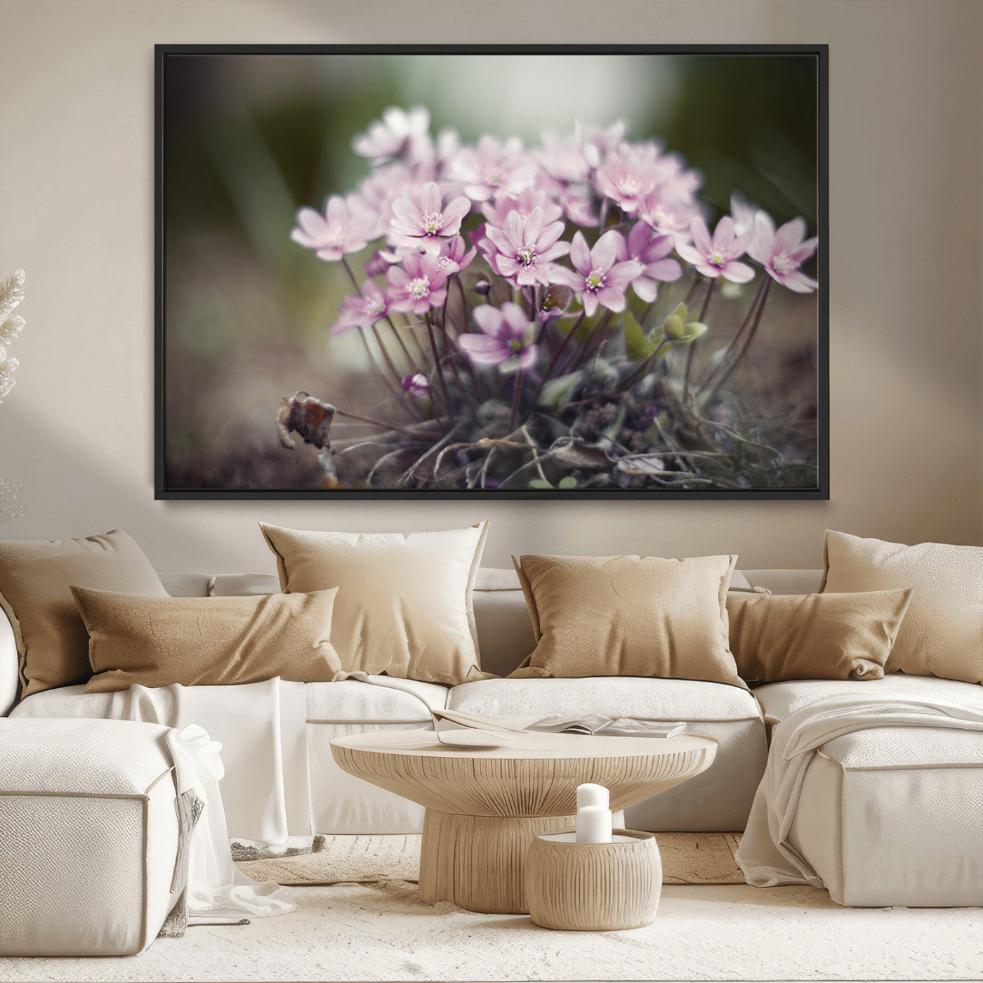 MGV-FC-36X24 - Pink Wild Flower Canvas Print