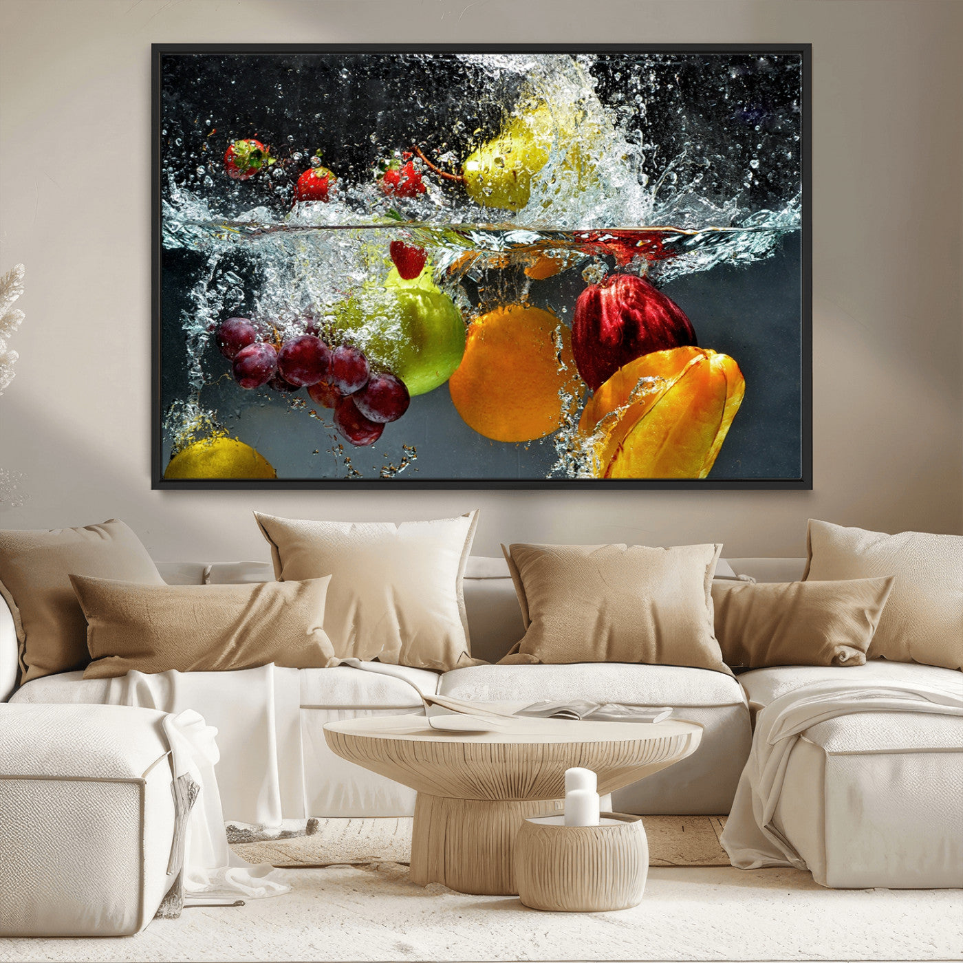 MGV-FC-36X24 - Kithen Vegetables World Wall Art Canvas Print