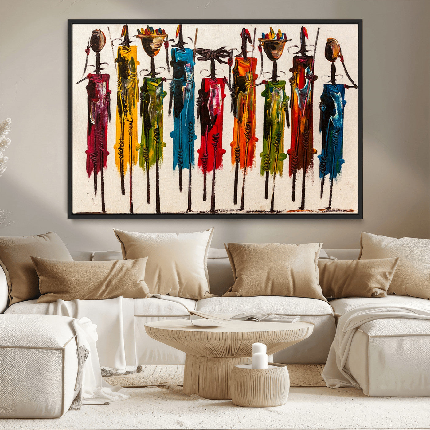 MGV-FC-36X24 - Abstract African Women Wall Art Canvas Print