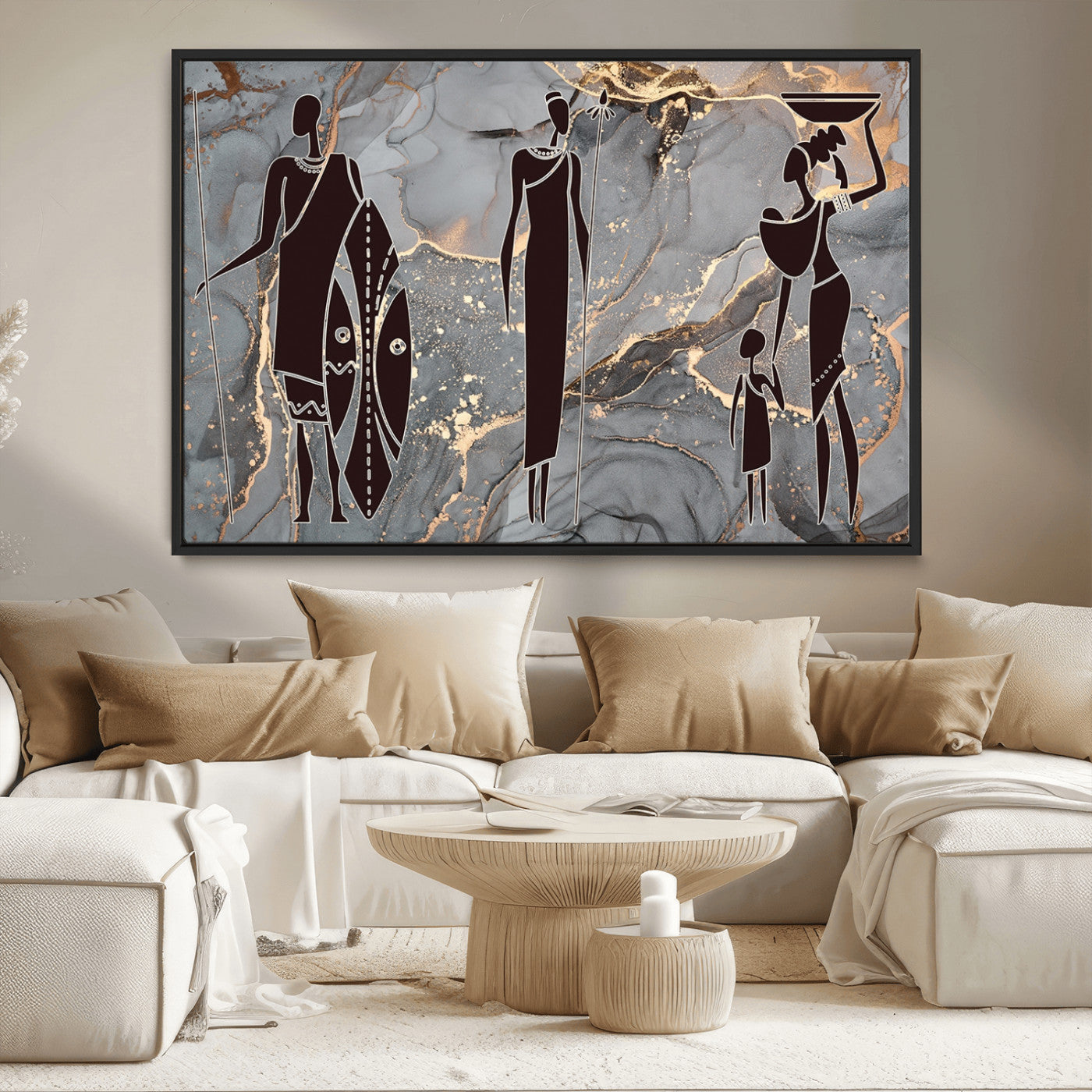 MGV-FC-36X24 - African American Wall Art African Women Painting Canvas Print