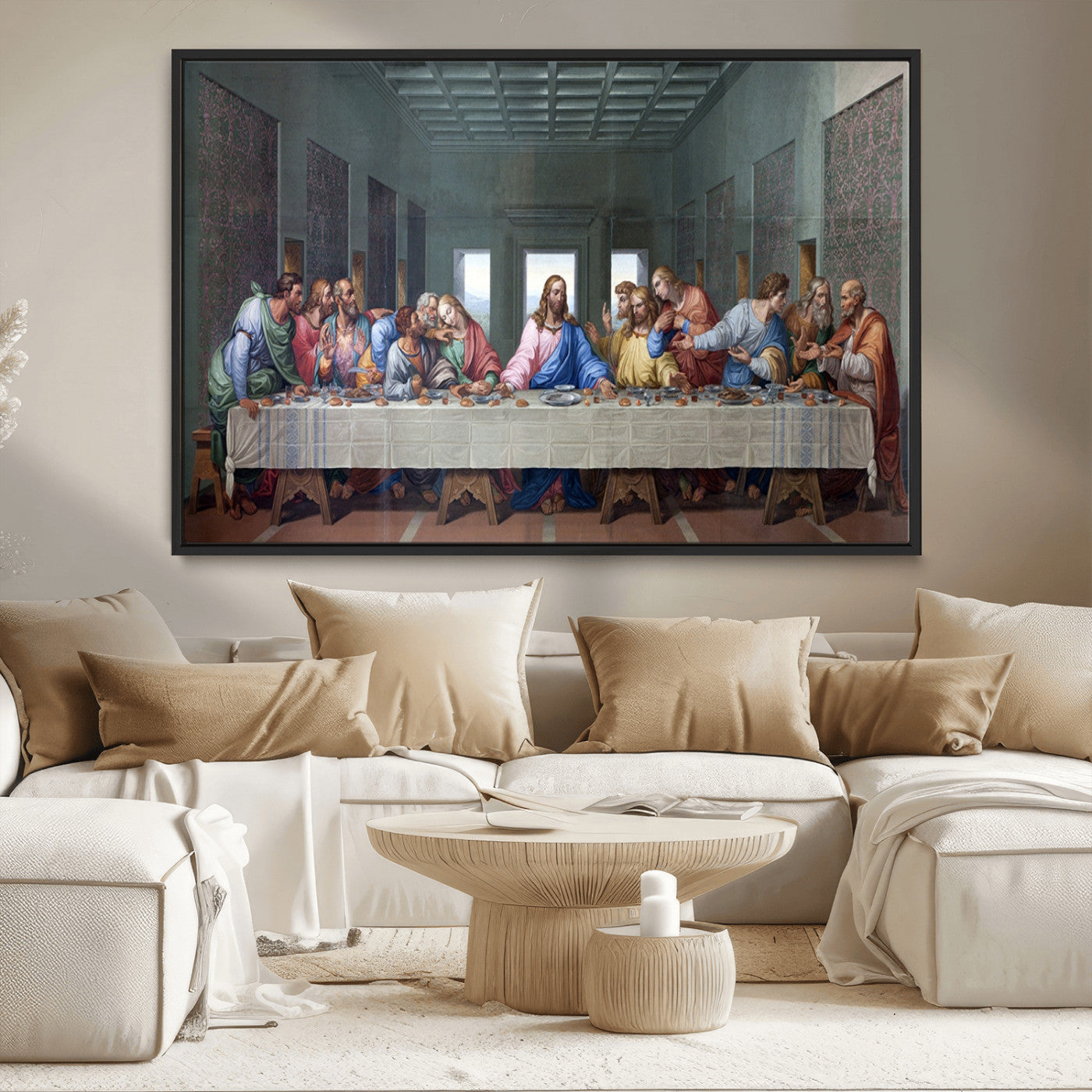 MGV-FC-36X24 - The Last Supper Multi Panel Canvas Wall Art