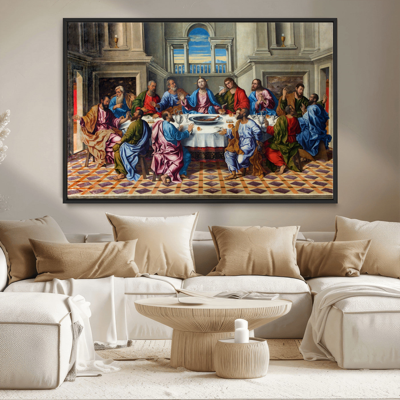 MGV-FC-36X24 - The Last Supper Multi Panel Canvas Wall Art