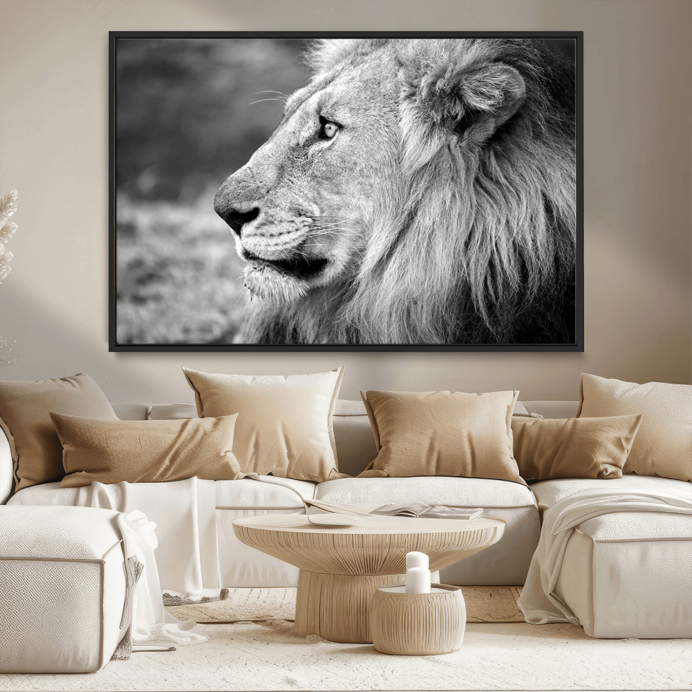 MGV-FC-36X24 - African Lion Wall Art Canvas Print
