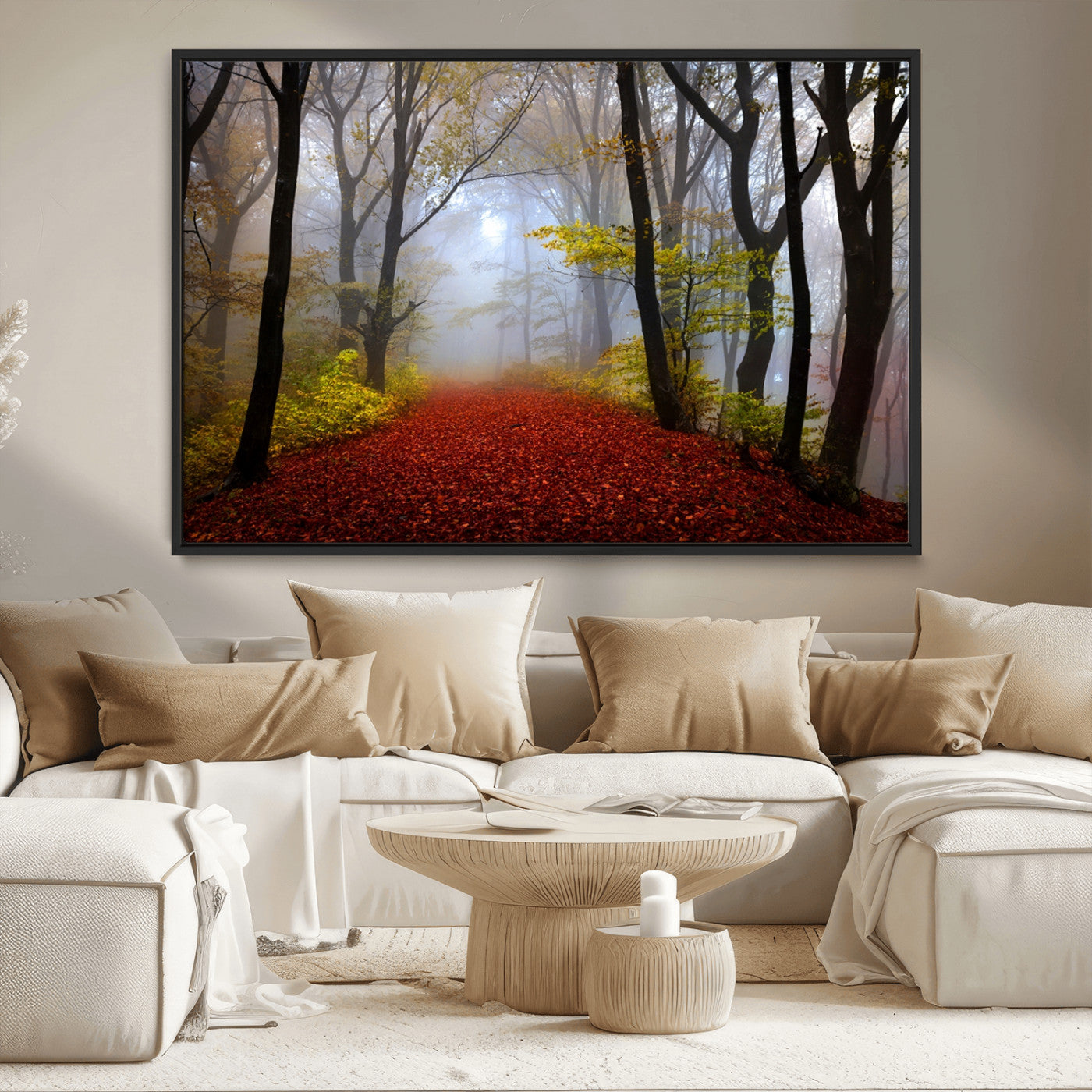 MGV-FC-36X24 - Foggy Forest Wall Art Landscape Canvas Print