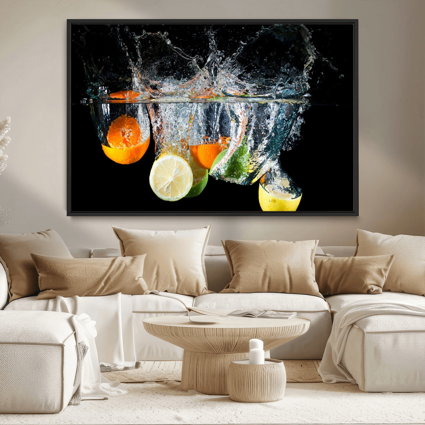 MGV-FC-36X24 - Kitchen Wall Art, Kitchen Fruits Art Canvas Print