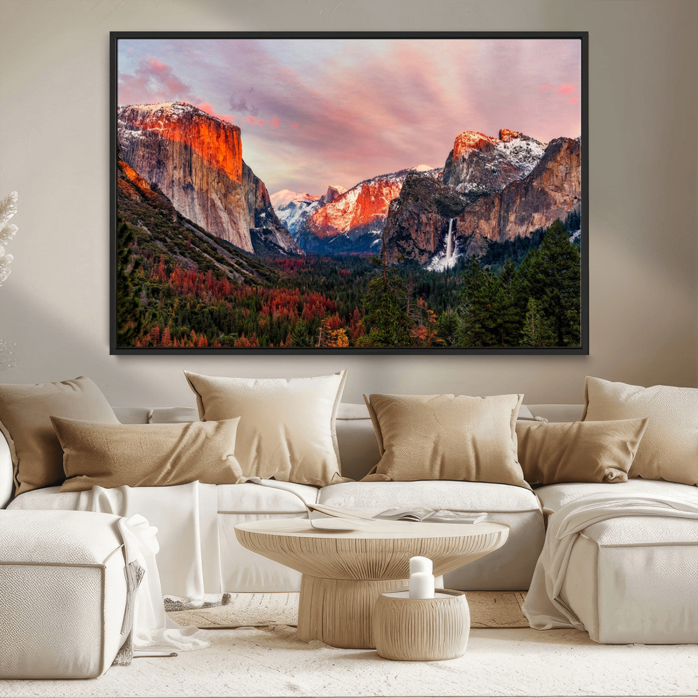 MGV-FC-36X24 - Yosemite Half Dome Wall Art Canvas Print El Capitan
