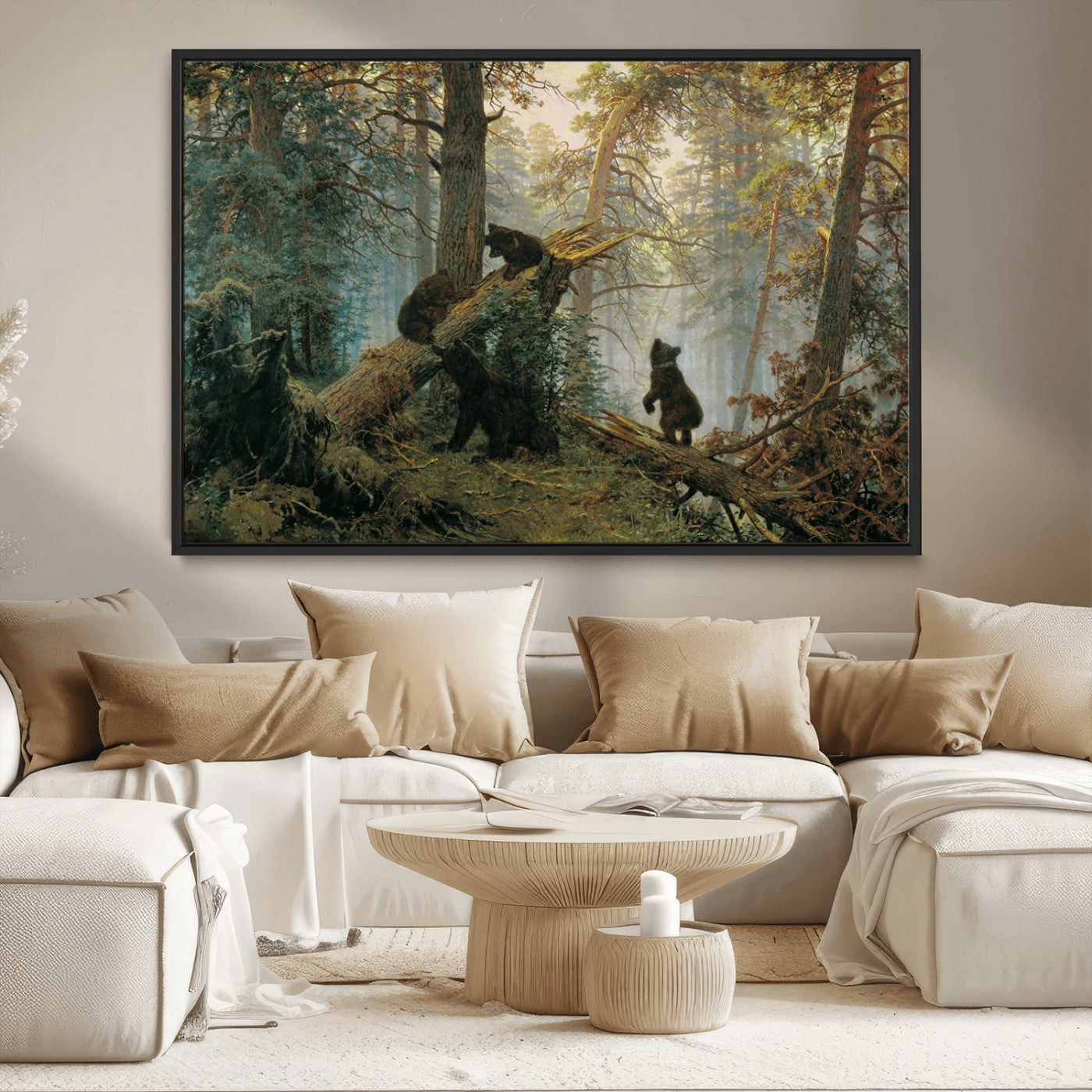 MGV-FC-36X24 - Grizzly Bear Cubs Wall Art Canvas Print