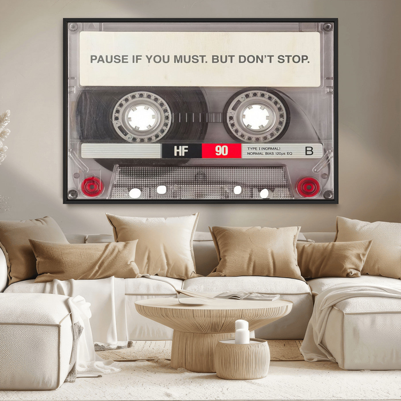 MGV-FC-36X24 - Music Cassette Iconic Wall Art Canvas Print