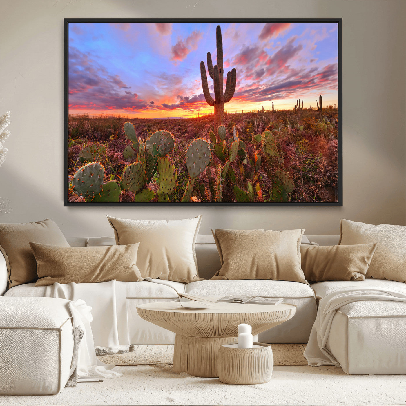 MGV-FC-36X24 - Arizona Desert Sunset Wall Art Canvas Print