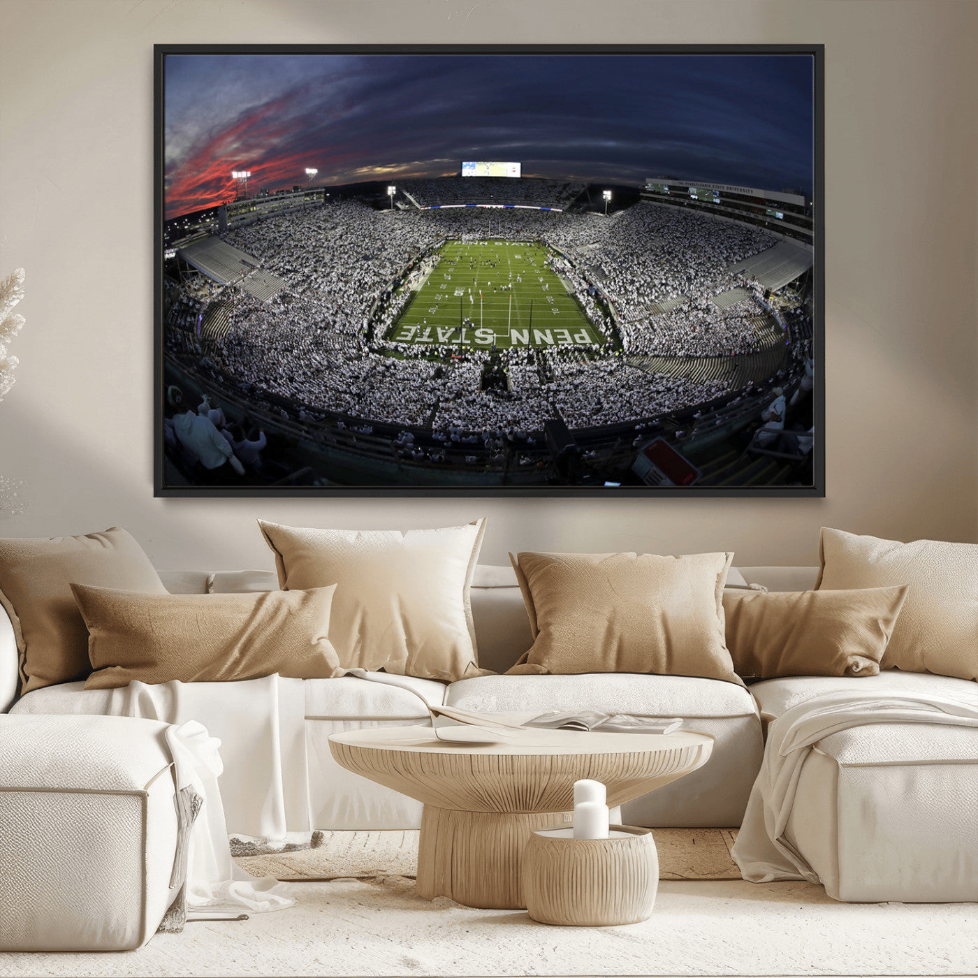 MGV-FC-36X24 - Penn State University Nittany Lions Football Team Print - University Park Beaver Stadium Wall Art