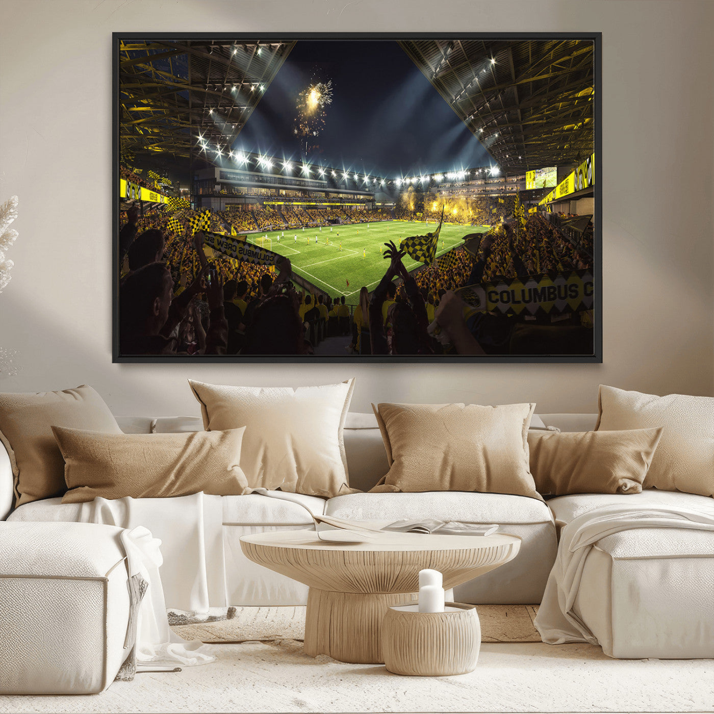 MGV-FC-36X24 - Columbus Crew Soccer Team Print - Columbus Crew Stadium Wall Art Canvas Print