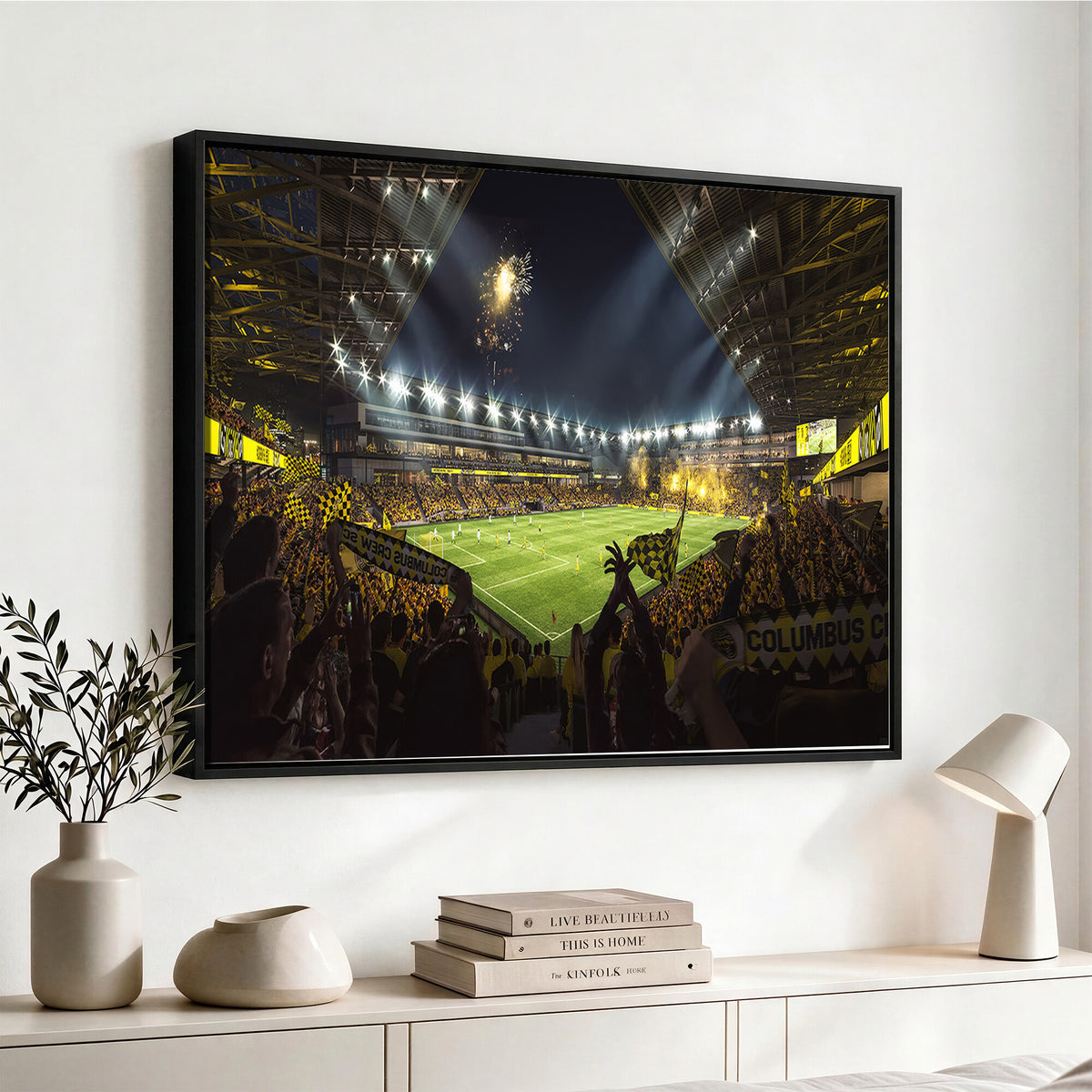 51122-MGV-CV-36X24 - Columbus Crew Soccer Team Print - Columbus Crew Stadium Wall Art Canvas Print