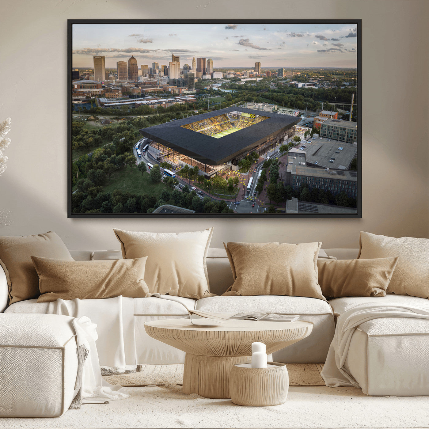 MGV-FC-36X24 - Columbus Crew Soccer Team Print - Columbus Crew Stadium Wall Art, Columbus Crew Soccer Wall Art