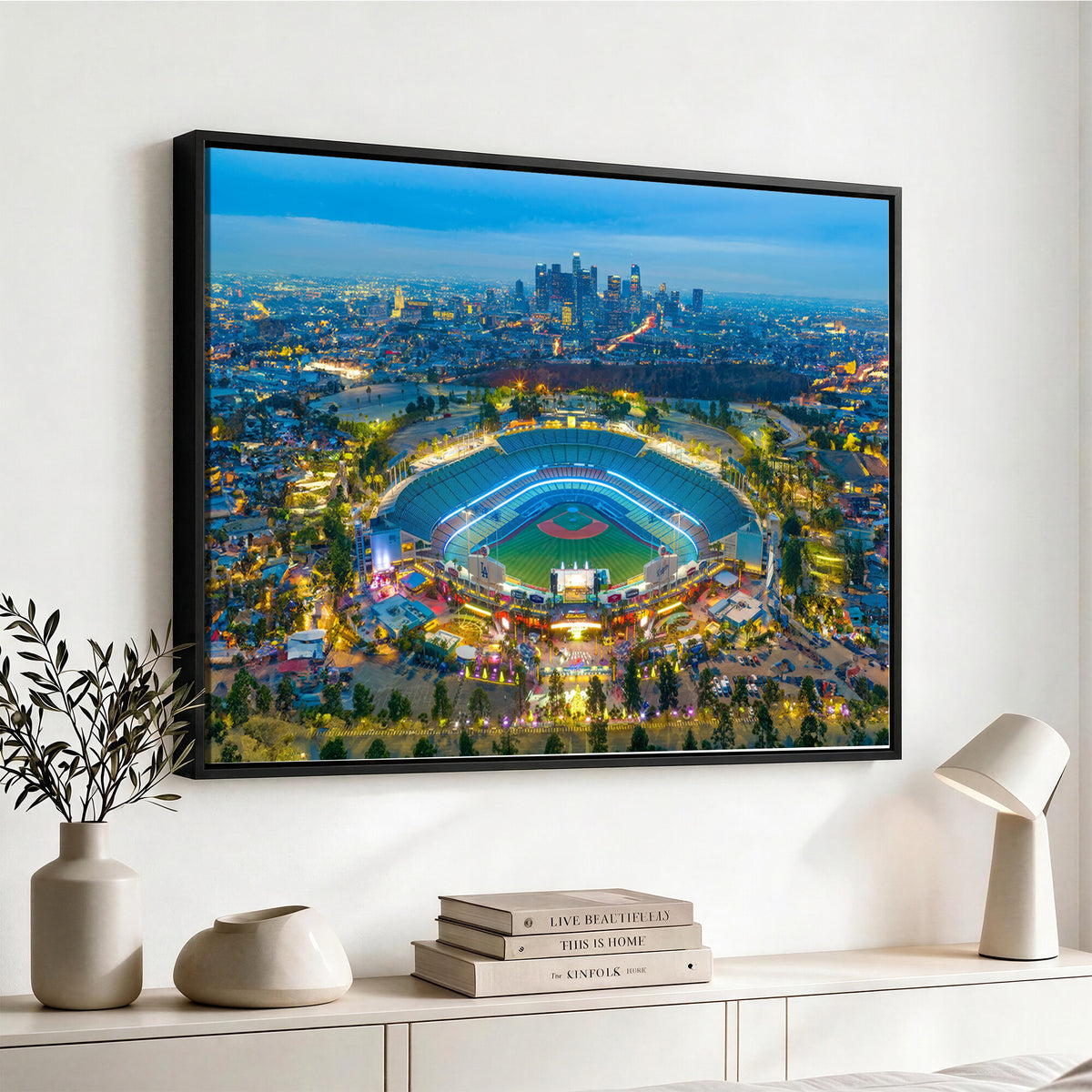 78144-MGV-CV-36X24 - Los Angeles Dodgers Wall Art Canvas, Dodger Stadium Wall Art