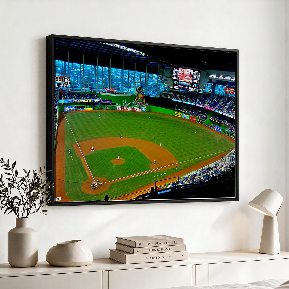 51207-MGV-CV-36X24 - Miami Marlins Baseball Team Print, Miami LoanDepot Park