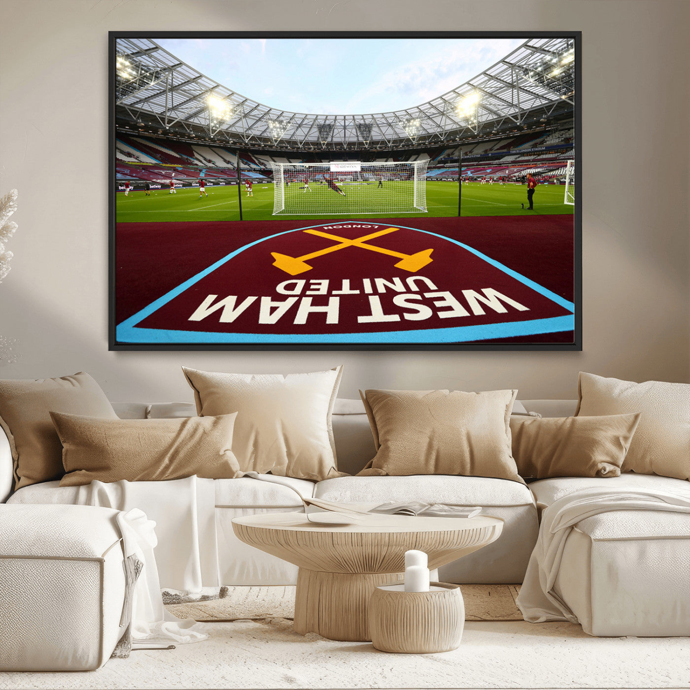 MGV-FC-36X24 - West Ham United FC Stadium Canvas Wall Art – London Stadium Football Print – Premier League Team
