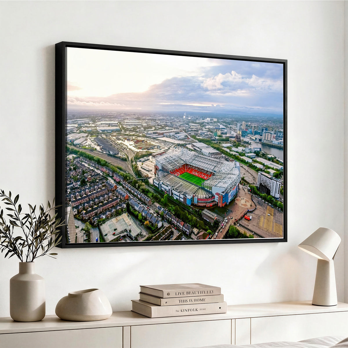85657-MGV-CV-36X24 - Old Trafford Manchester United Stadium Wall Art Canvas Print