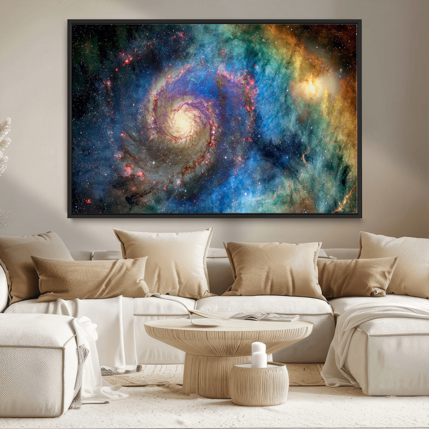 MGV-FC-36X24 - Spiral Galaxy Wall Art Canvas Print