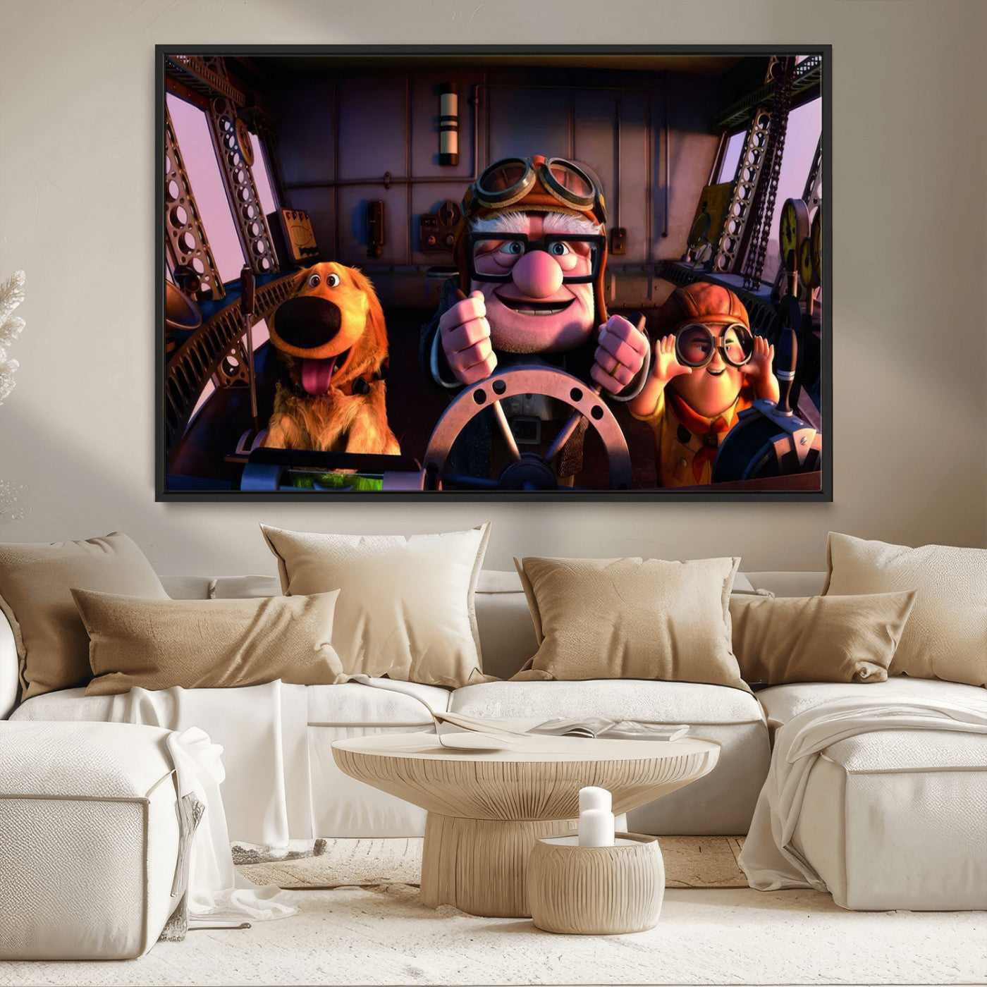 MGV-FC-36X24 - Carl Russel And Dog, Movie Up Poster, Movie Up Wall Art, Movie Up Poster Print, Carl