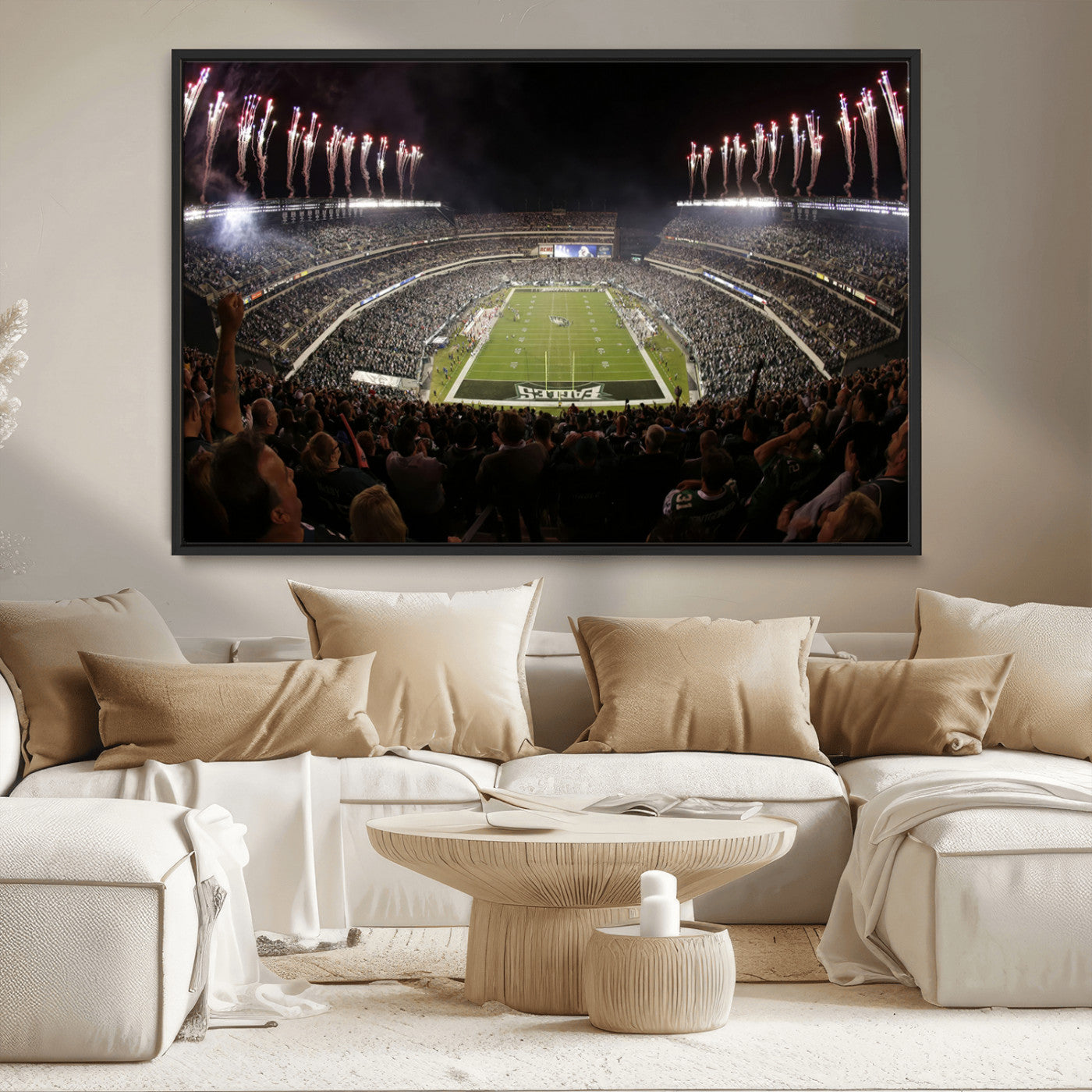 MGV-FC-36X24 - Eagles Field Stadium Wall Art - Philadelphia Eagles Football Team Print - Philadelphia Lincoln