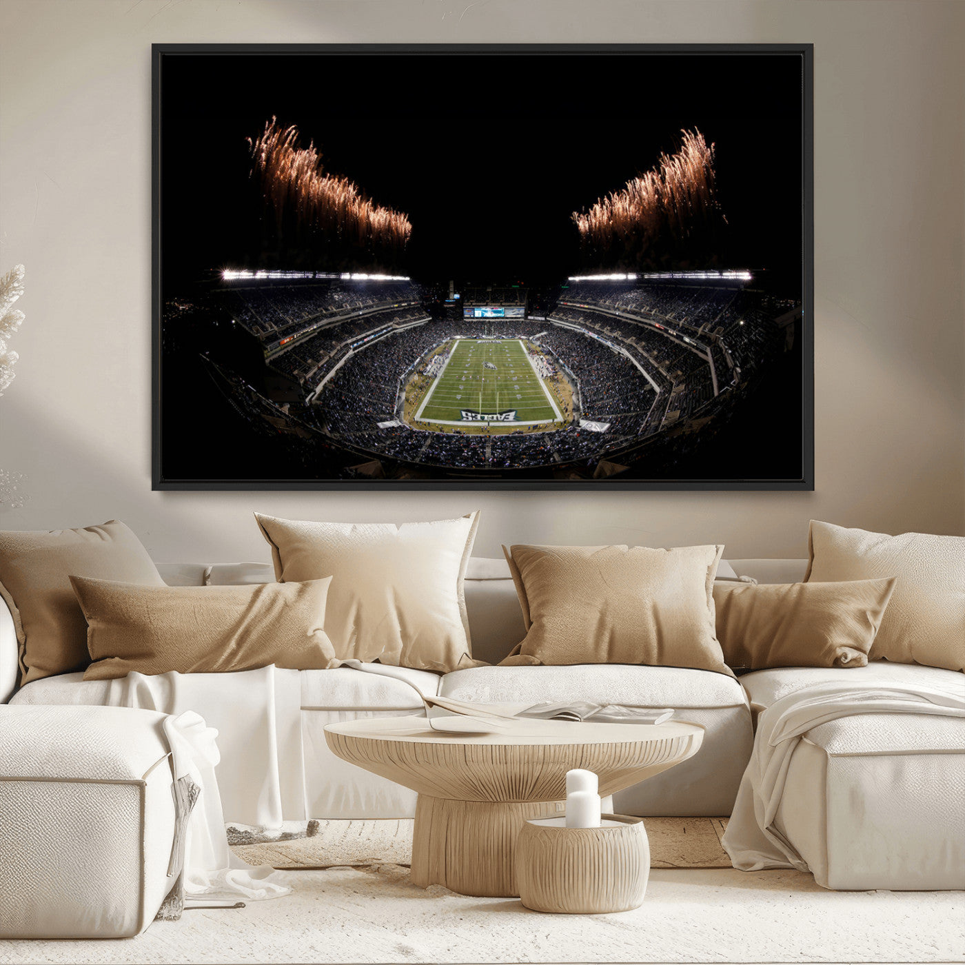 MGV-FC-36X24 - Eagles Field Stadium Wall Art | Philadelphia Eagles Football Team Print - Philadelphia Lincoln