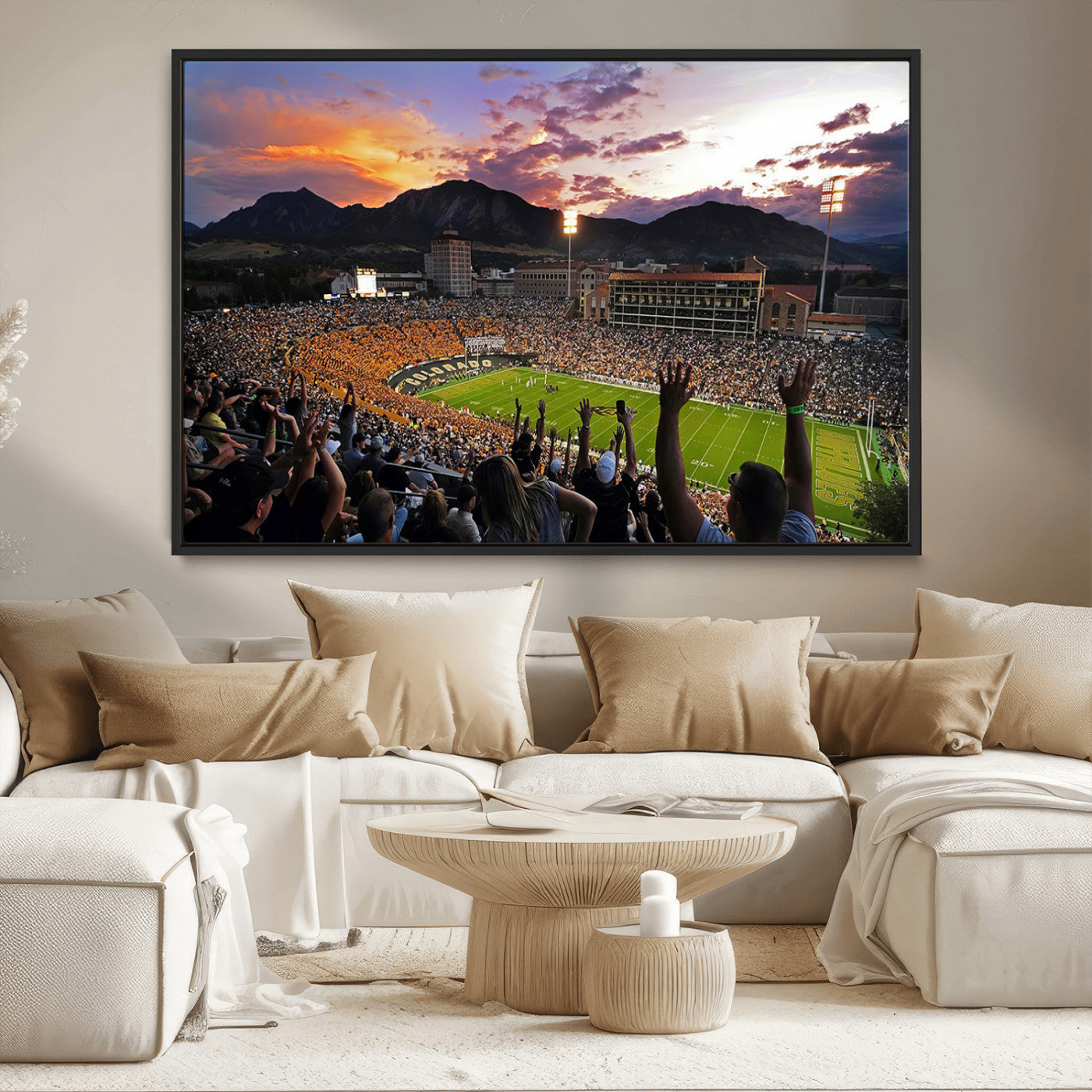 MGV-FC-36X24 - Folsom Field - University of Colorado Buffaloes Football Stadium Wall Art, Colorado Buffaloes Wall