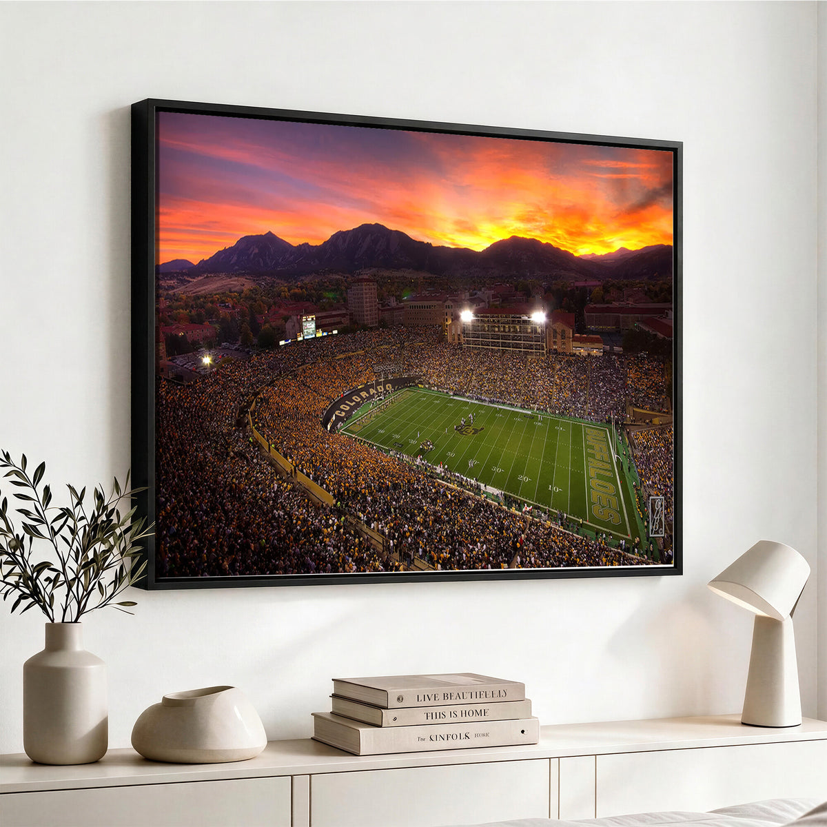 84649-MGV-CV-36X24 - Folsom Field, University of Colorado Buffaloes Football, Extra Large Game Room Wall Decor