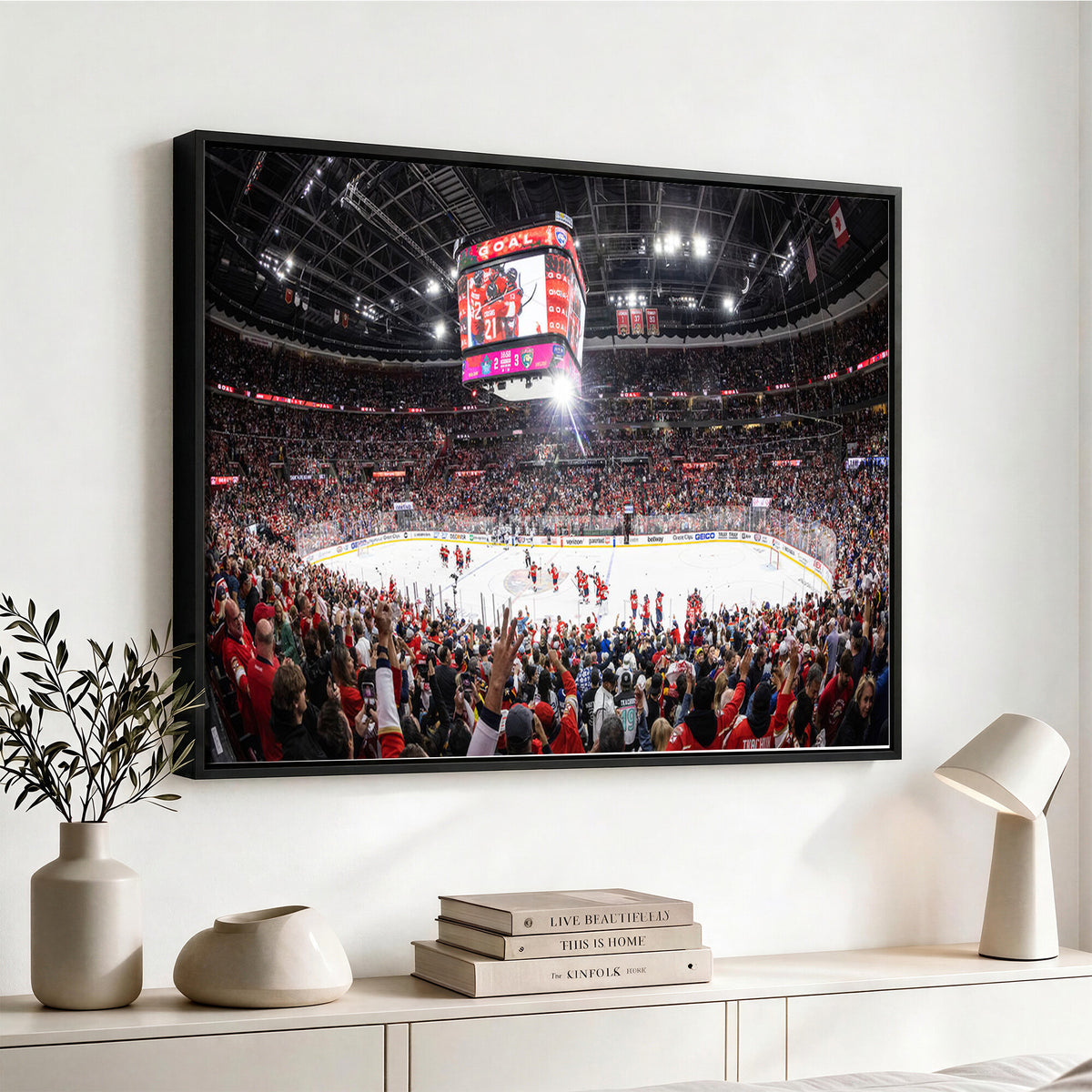 15750-MGV-CV-36X24 - Amerant Bank Arena Wall Art Canvas Print, Hockey Arena
