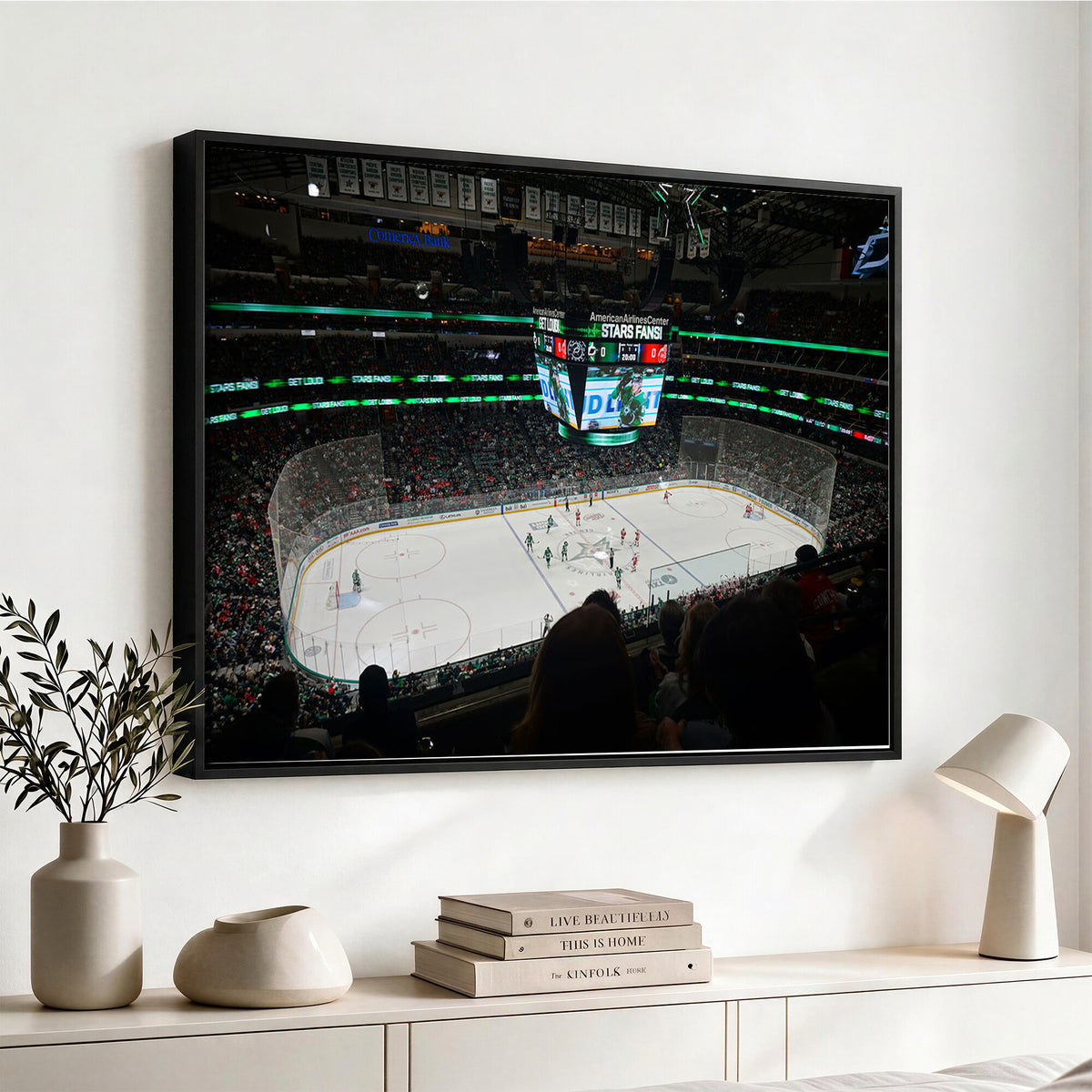 13876-MGV-CV-36X24 - American Airlines Center Dallas Stars Wall Art Canvas Print