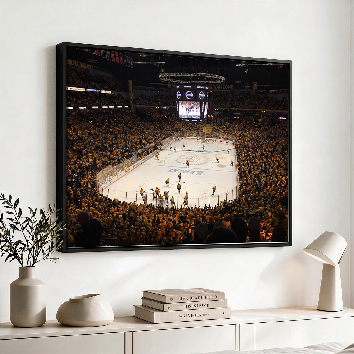 99407-MGV-CV-36X24 - Bridgestone Arena - Nashville Predators Hockey Team Print - Nashville Wall Art Canvas Print
