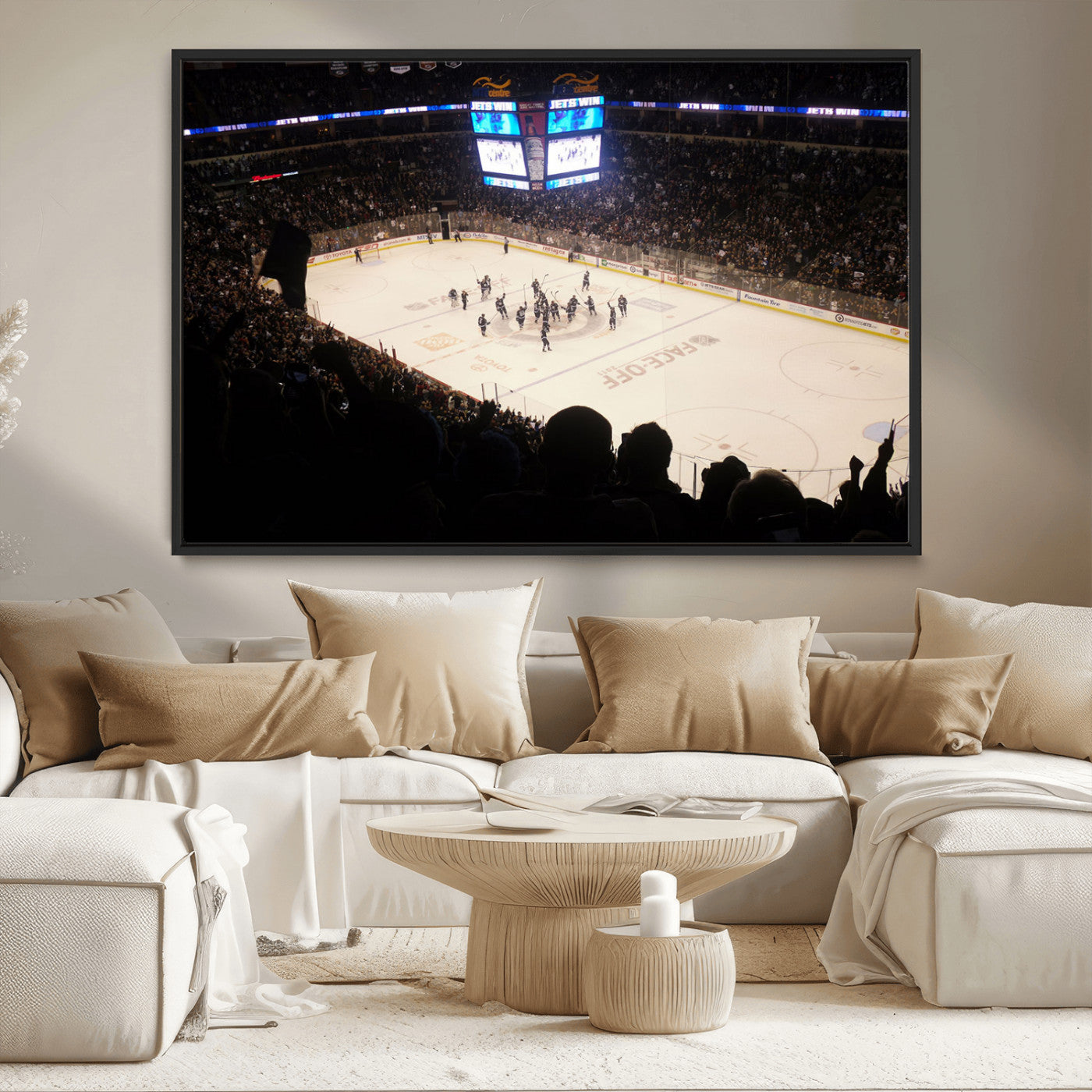 MGV-FC-36X24 - Canada Life Centre Wall Art | Winnipeg Jets Hockey Team Print Canvas | Ready to Hang | Winnipeg Wall