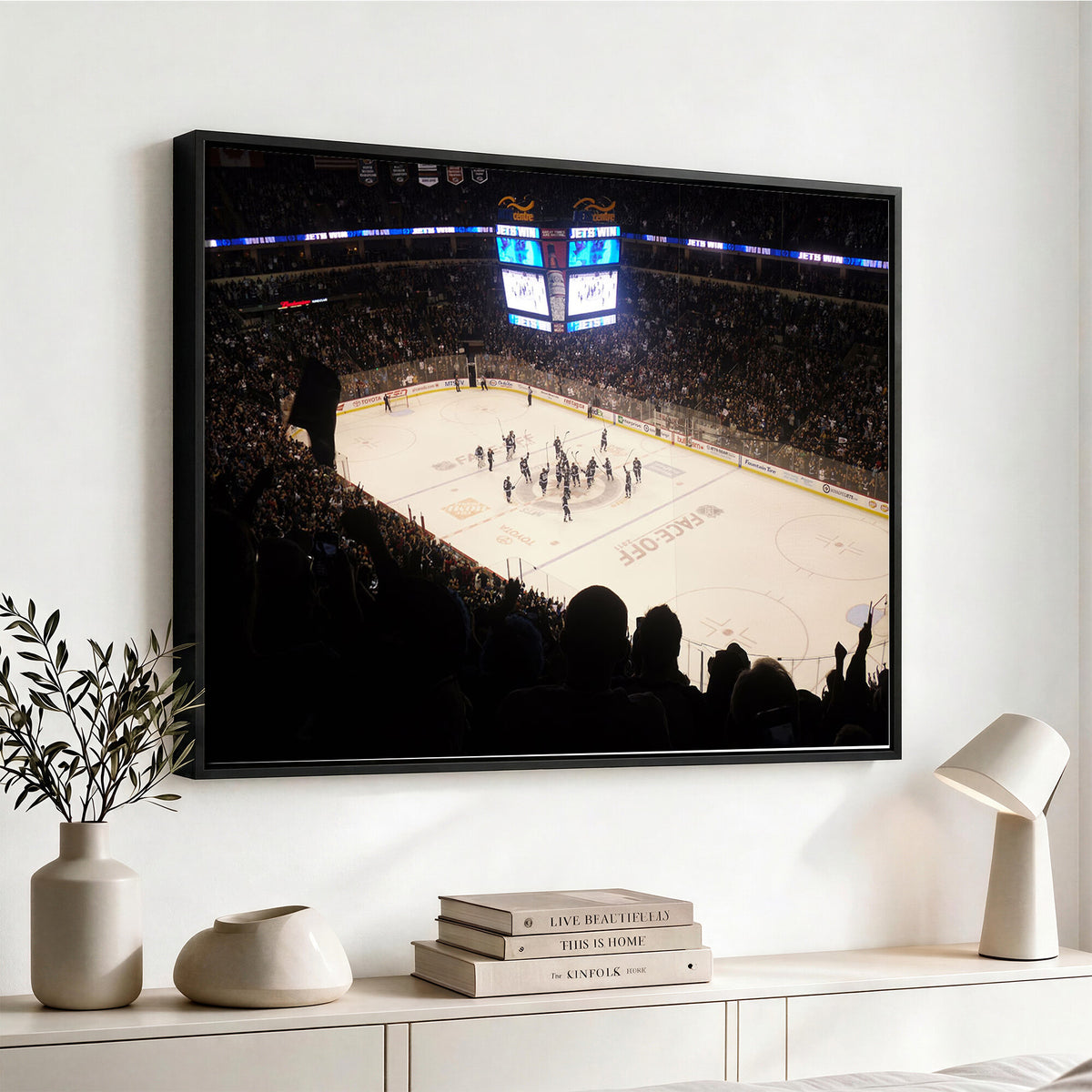 22497-MGV-CV-36X24 - Canada Life Centre Wall Art | Winnipeg Jets Hockey Team Print Canvas | Ready to Hang | Winnipeg Wall