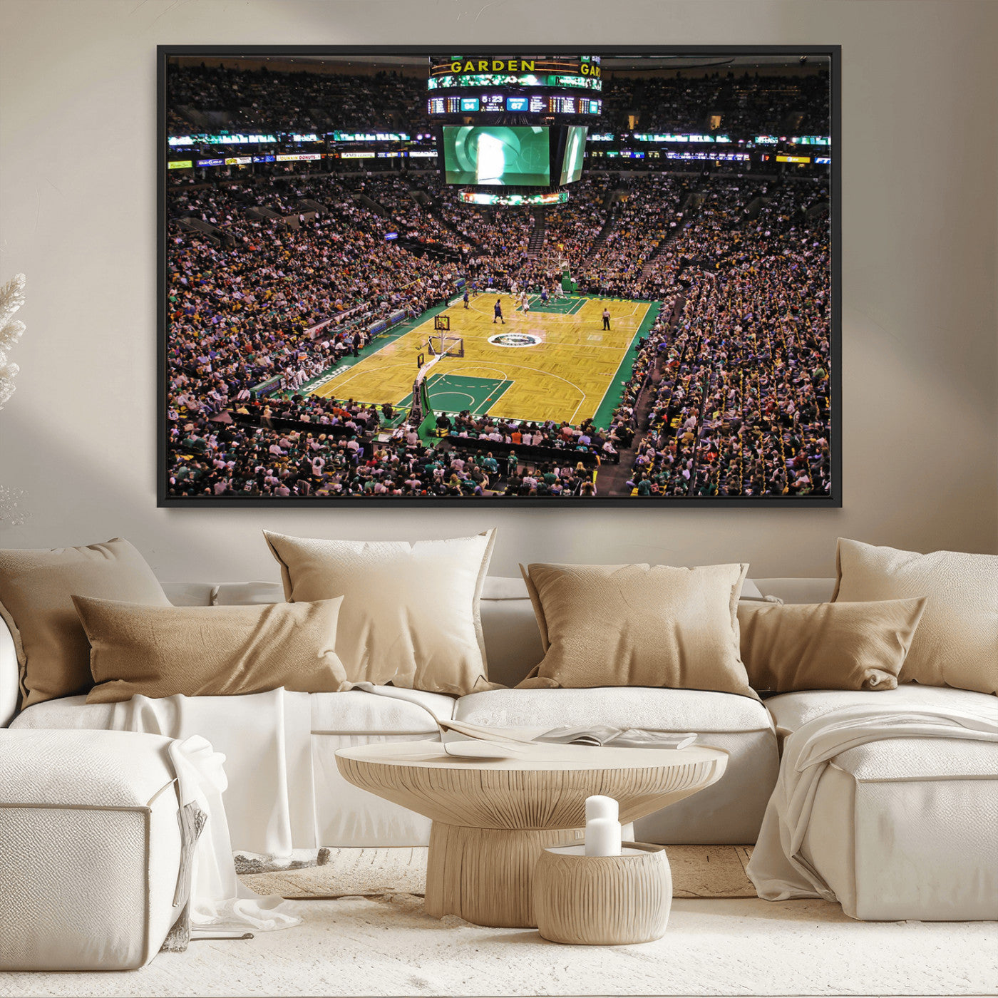 MGV-FC-36X24 - Celtics Game Versus The Timberwolves | Baseball Stadium Wall Art | Canvas Print | Ready to Hang