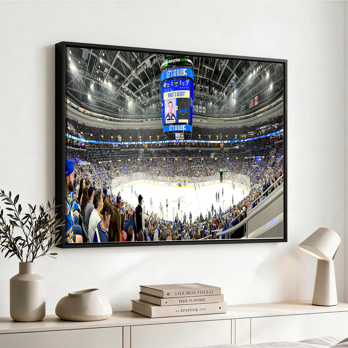55708-MGV-CV-36X24 - Enterprise Center, Missouri St. Louis Blues Ice Hockey