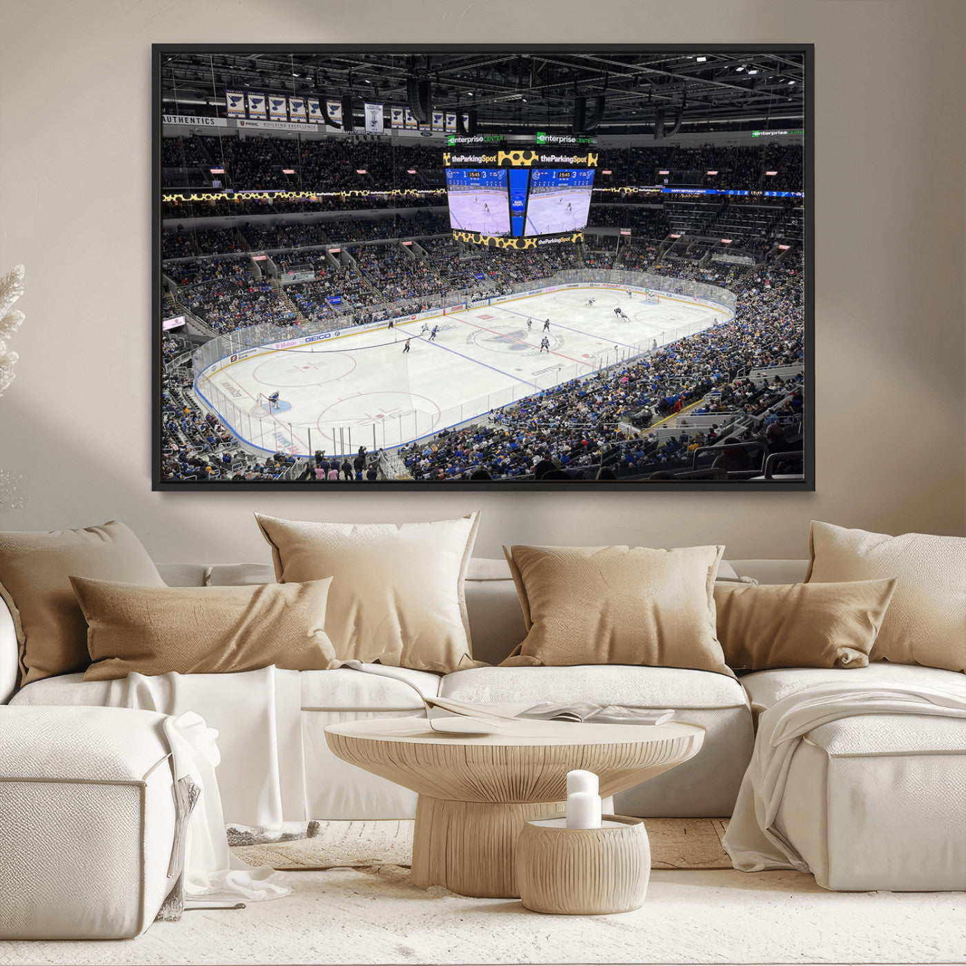 MGV-FC-36X24 - Enterprise Center Missouri St. Louis Blues Hockey Stadium Wall Art Canvas Print