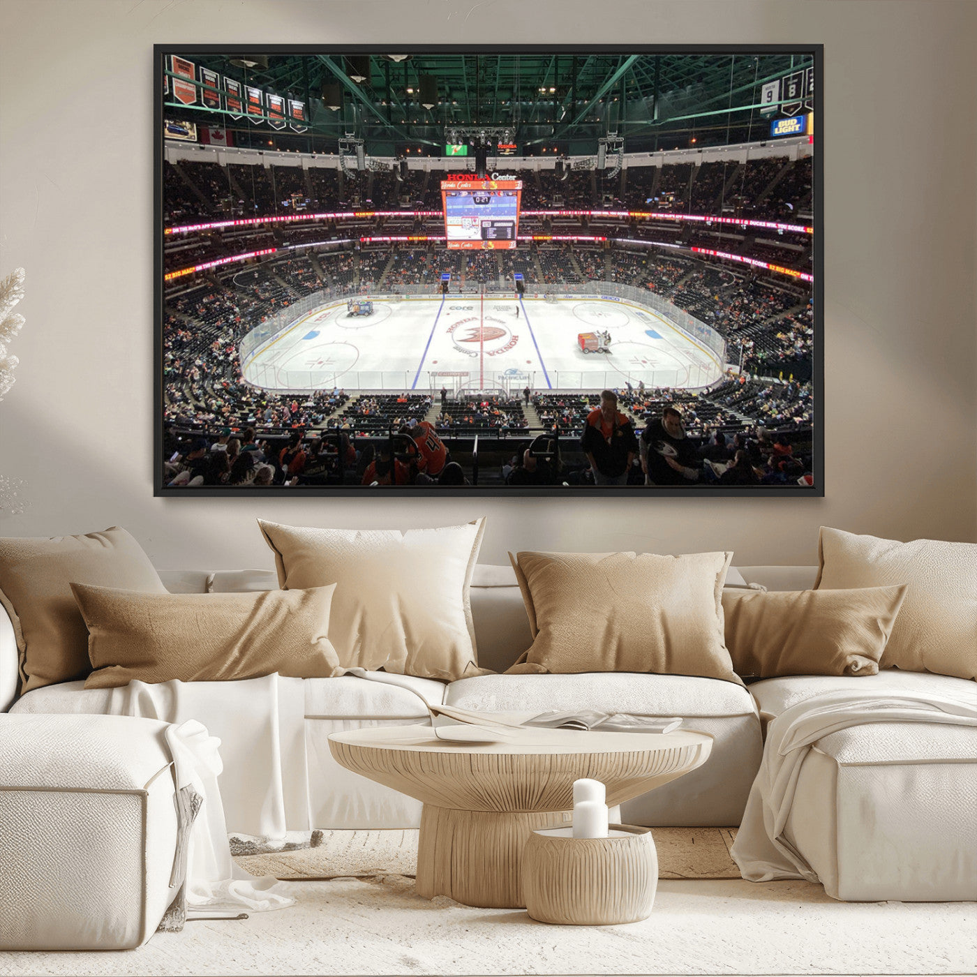 MGV-FC-36X24 - Honda Center California Anaheim Ducks Ice Hockey Stadium Canvas Print Wall Art