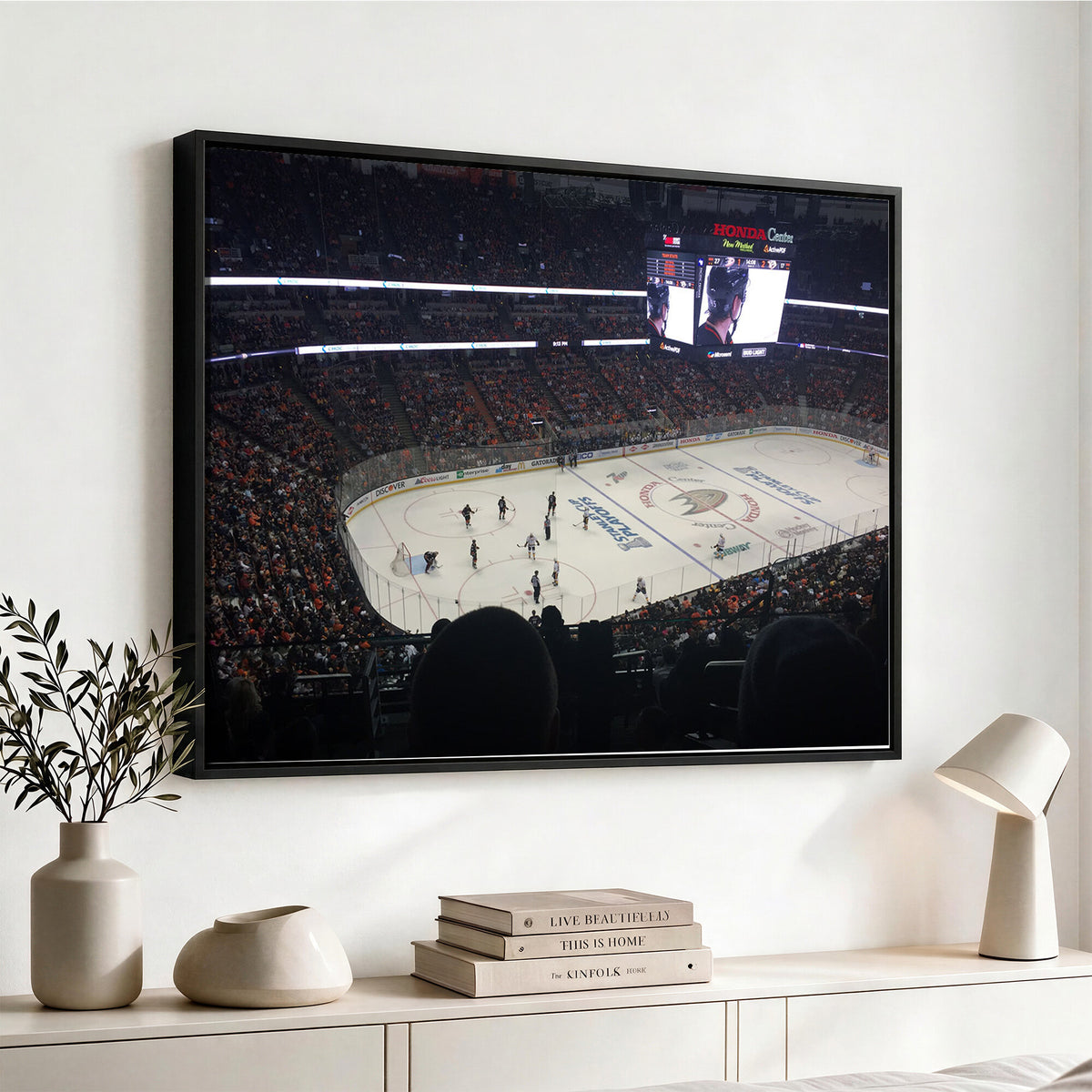 24634-MGV-CV-36X24 - Honda Center California Anaheim Ducks Hockey Stadium Wall Art