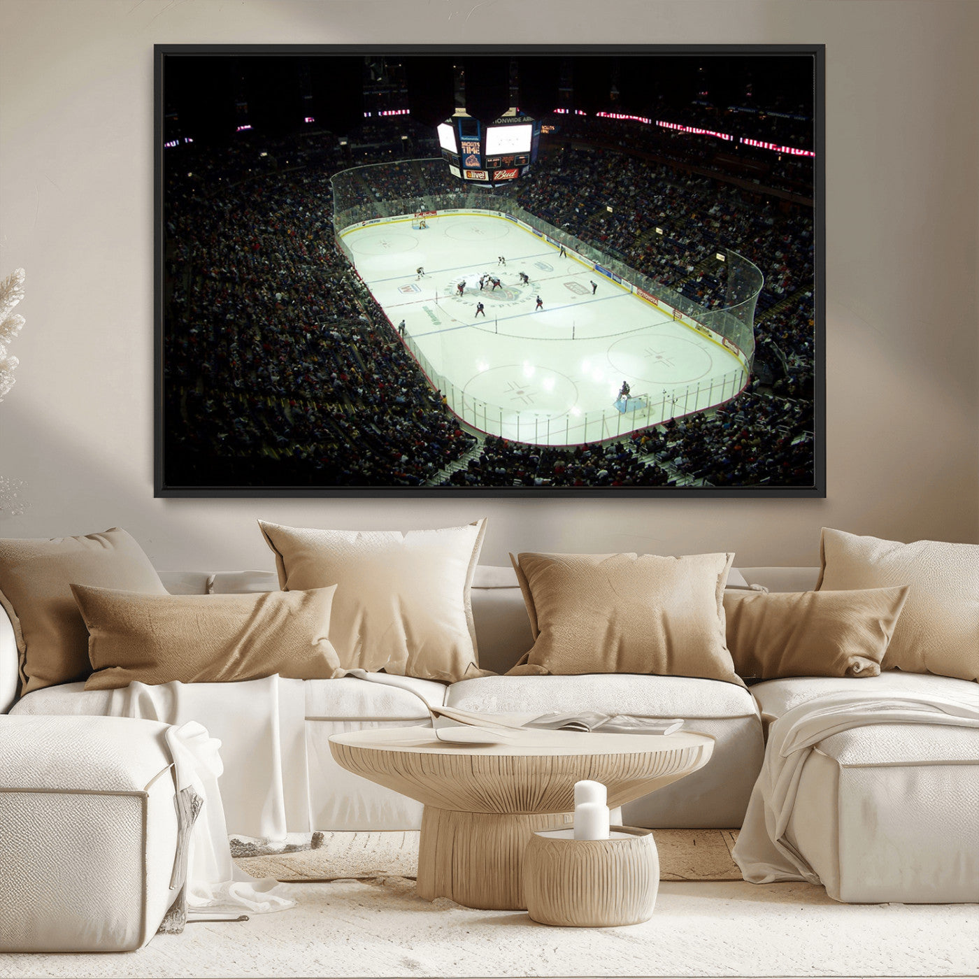 MGV-FC-36X24 - Nationwide Arena Ohio Columbus Blue Jackets Hockey Stadium Canvas Print Wall Art