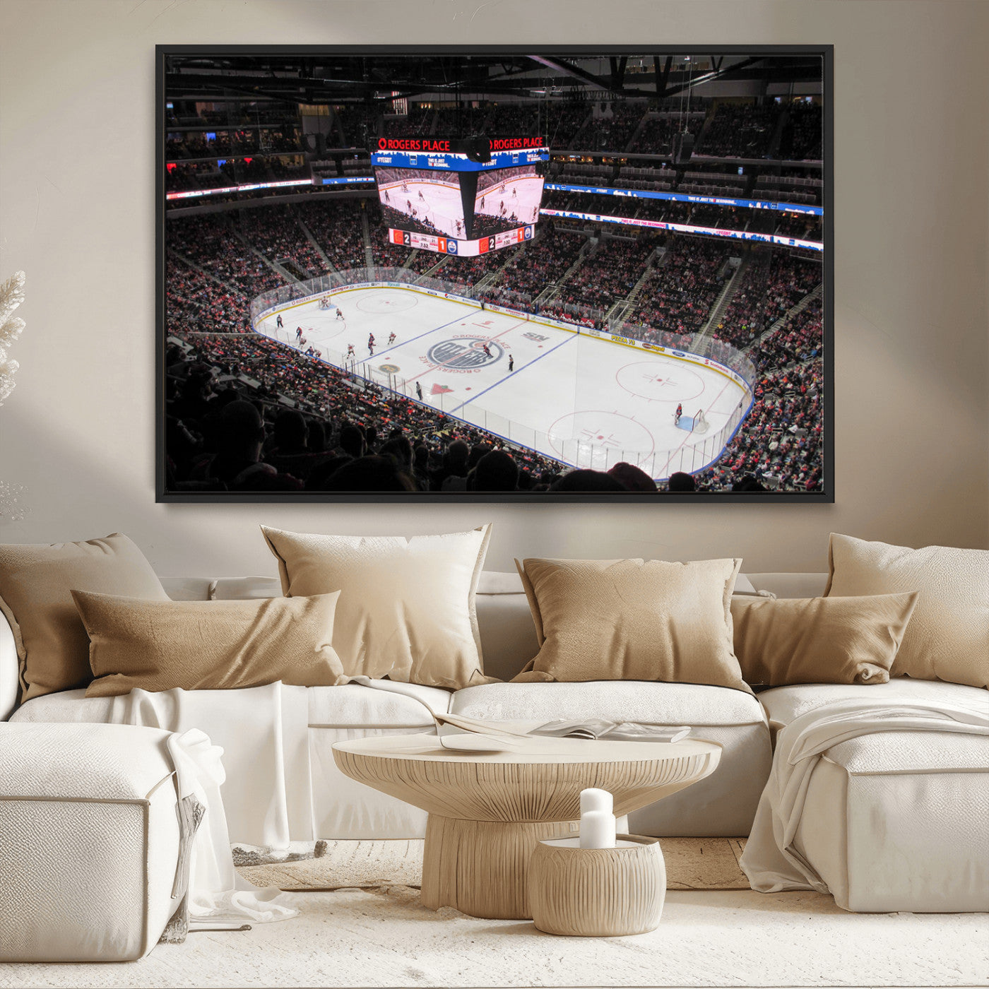 MGV-FC-36X24 - Rogers Place Edmonton Oilers Ice Hockey Stadium Wall Art, Rogers Place Edmonton Oilers Wall Art