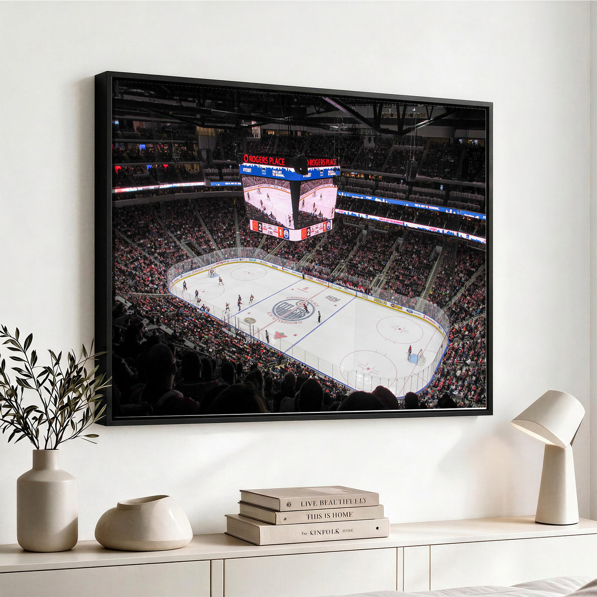71180-MGV-CV-36X24 - Rogers Place Edmonton Oilers Ice Hockey Stadium Wall Art