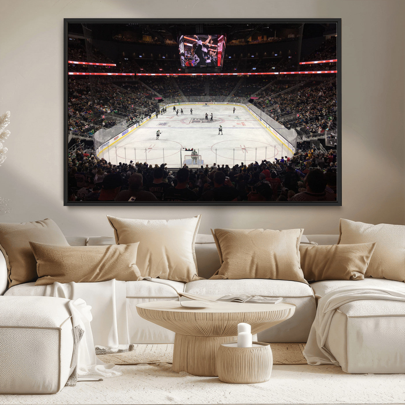 MGV-FC-36X24 - T Mobile Arena Paradise Nevada Vegas Golden Knights Ice Hockey Stadium Canvas Print Wall Art