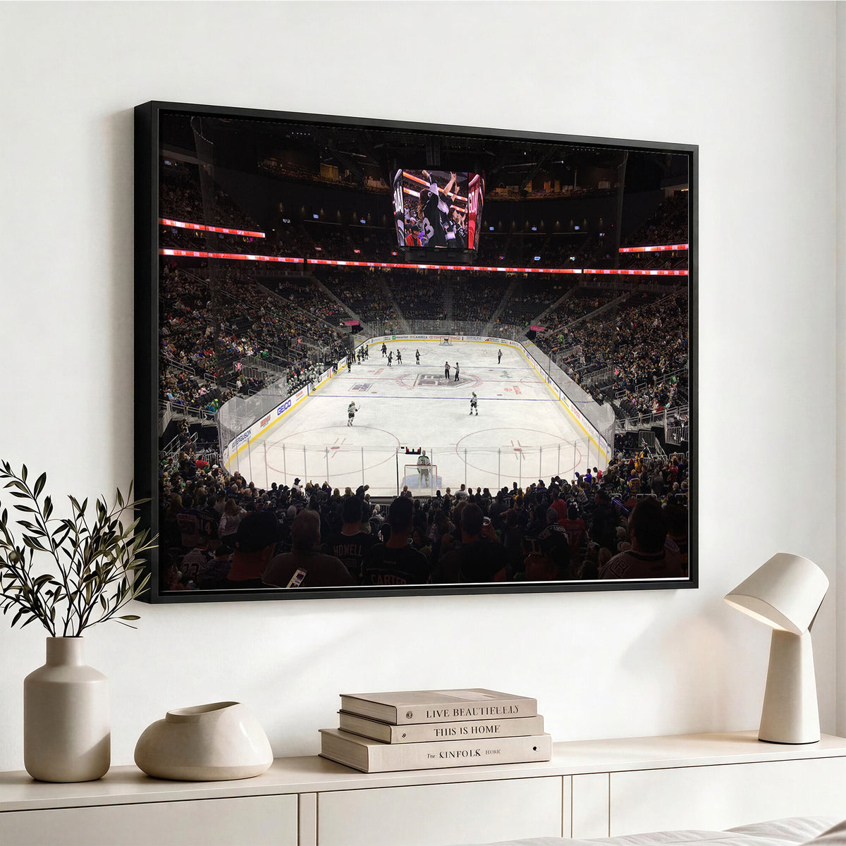 14802-MGV-CV-36X24 - T Mobile Arena Paradise Nevada Vegas Golden Knights Ice Hockey Stadium