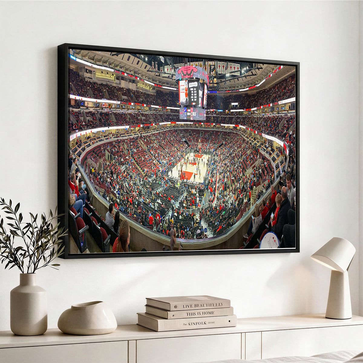 43481-MGV-CV-36X24 - United Center Chicago Bulls Stadium Wall Art Canvas Print