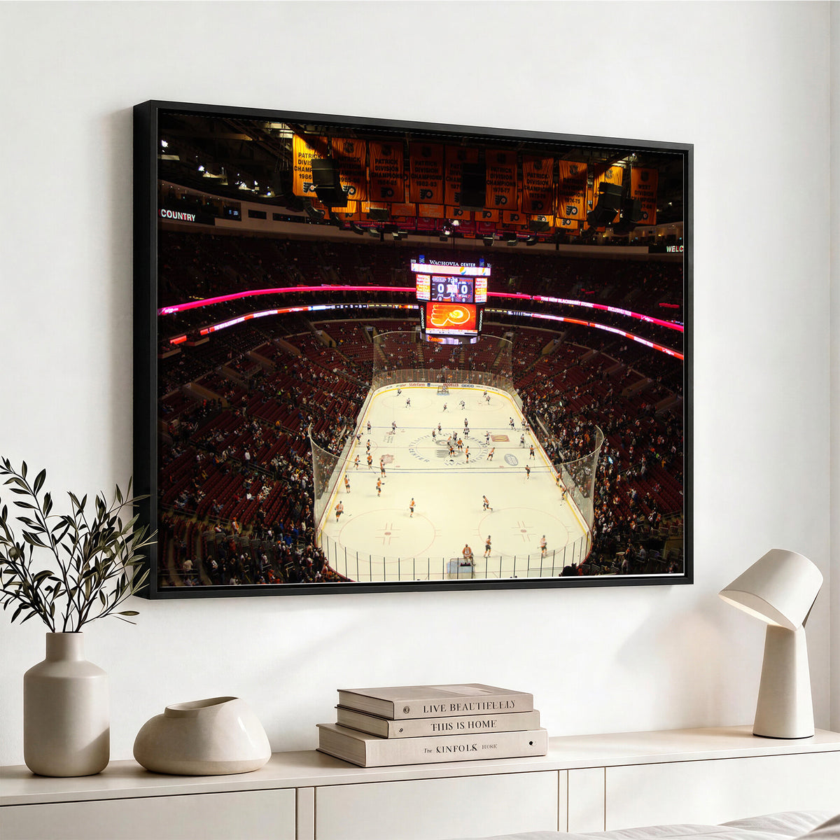 98213-MGV-CV-36X24 - Wachovia Center Prior to Flyers Game Ice Hockey Stadium