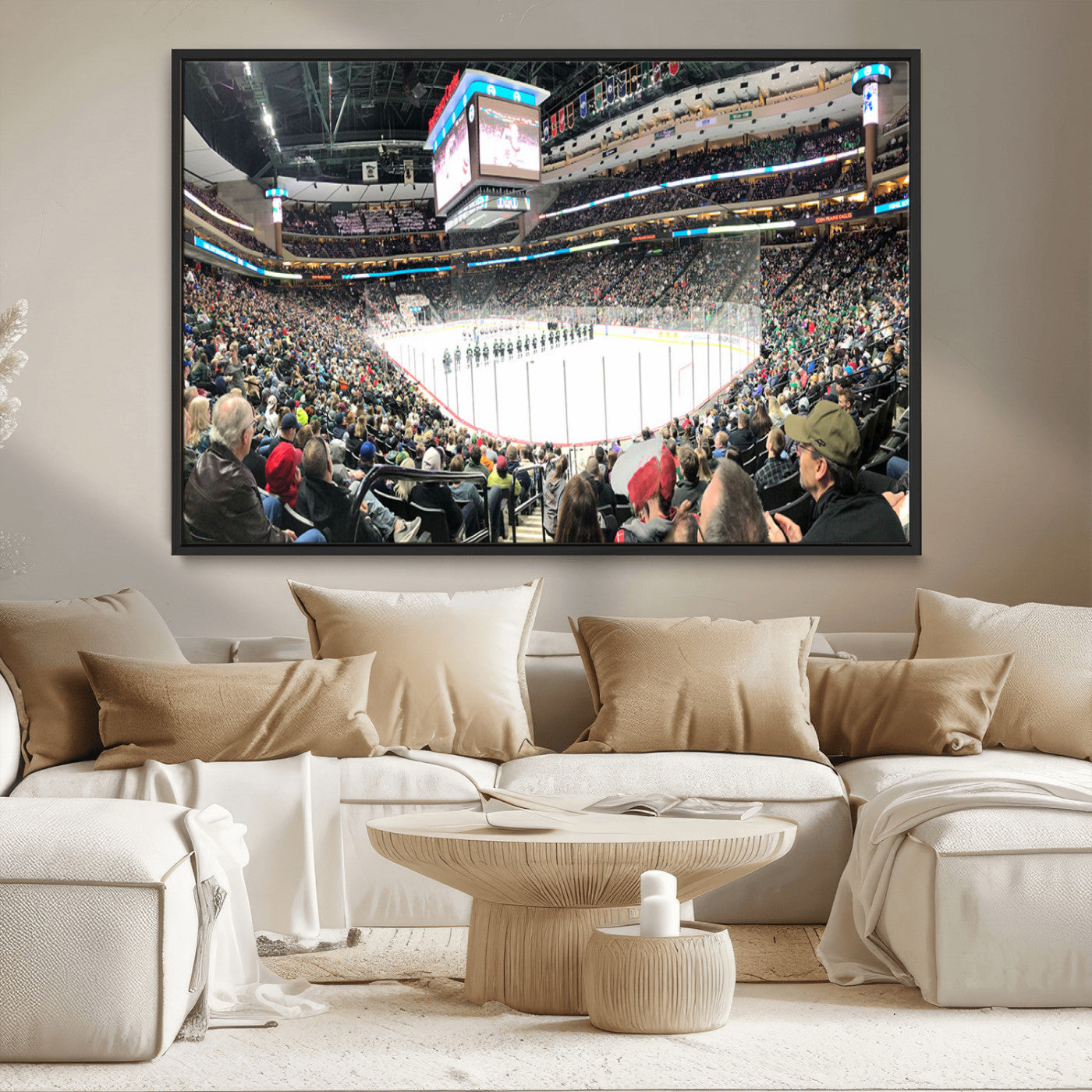 MGV-FC-36X24 - Xcel Energy Center St Paul Minnesota Wild Ice Hockey Stadium Canvas, Minnesota Wild Ice Hockey