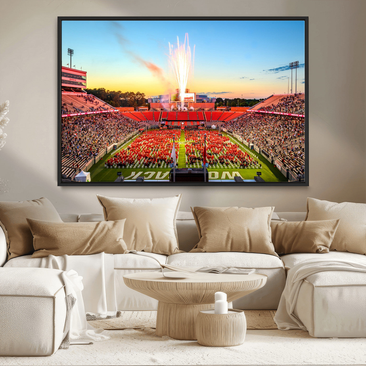 MGV-FC-36X24 - North Carolina State University Canvas Print, North Carolina State University Wolfpack Football Team