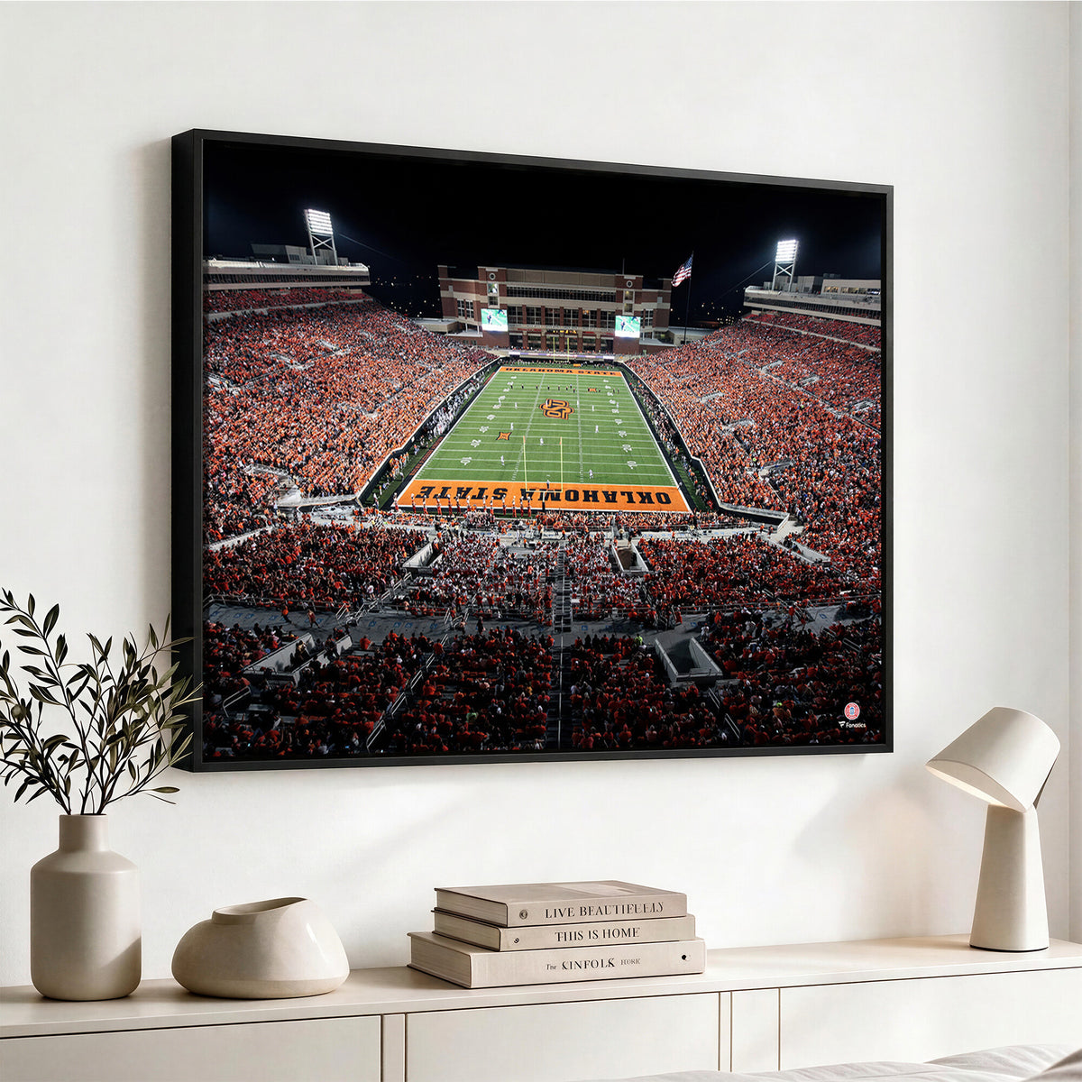 81675-MGV-CV-36X24 - Boone Pickens Stadium Wall Art Oklahoma State Cowboys Print