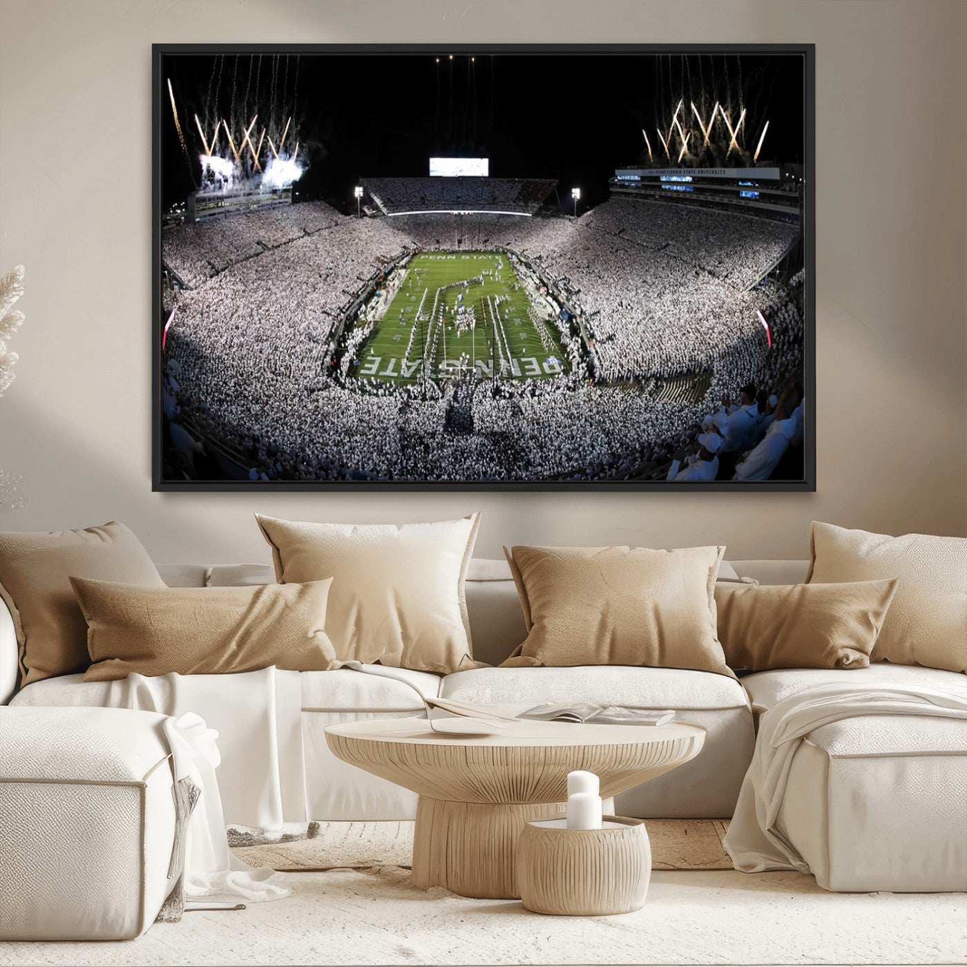 84537-MGV-CV-36X24-Penn State Beaver Stadium Canvas Wall Art - Nittany Lions Football Print