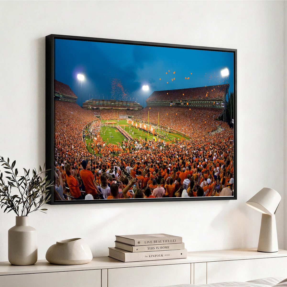 26196-MGV-CV-36X24 - Clemson University Tigers Football Team Print, Clemson